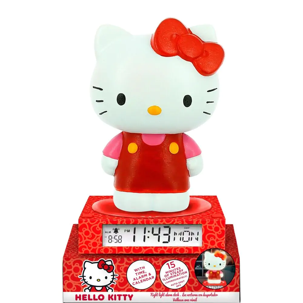 Hello Kitty and Friends 3D Lampe mit Wecker Produktfoto