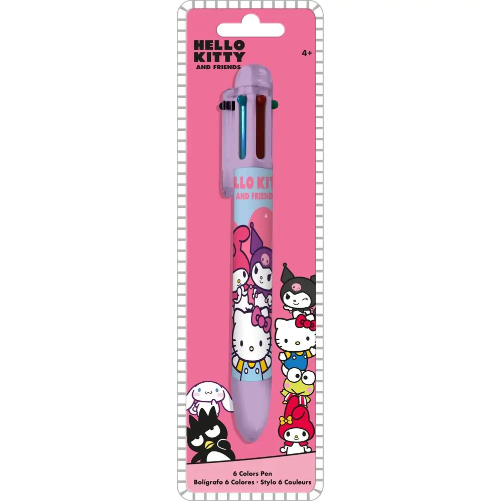 Hello Kitty and Friends 6-farbiger Stift Produktfoto