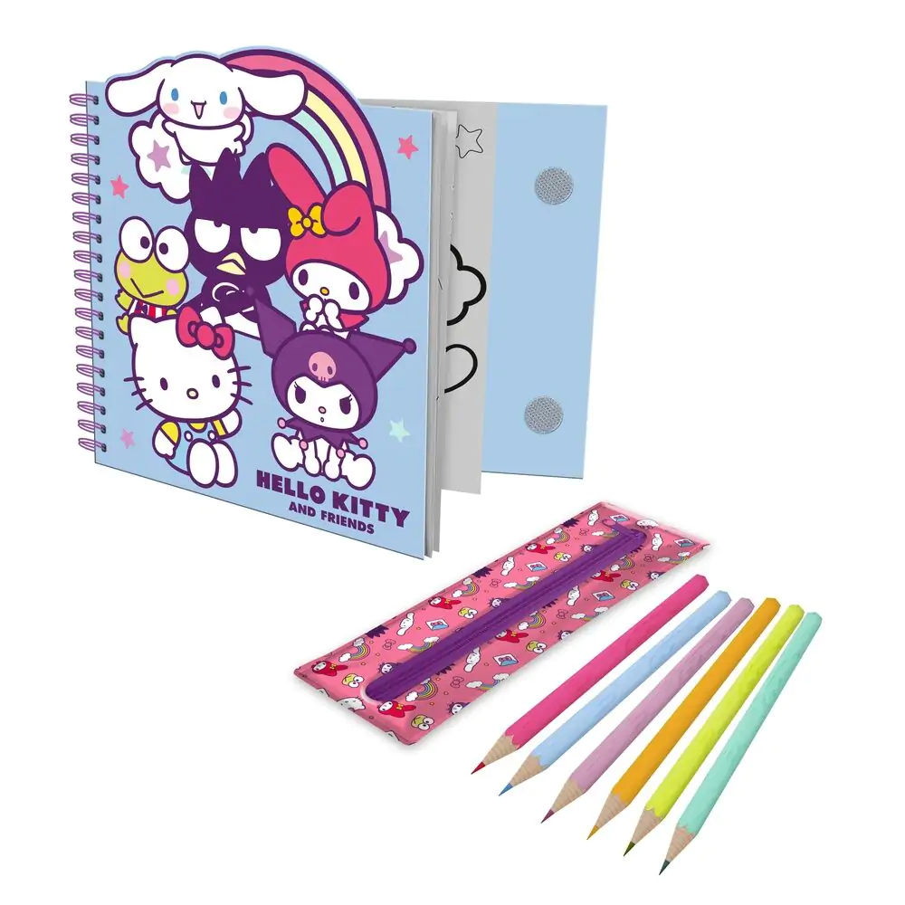 Hello Kitty and Friends Malset mit Mäppchen Produktfoto