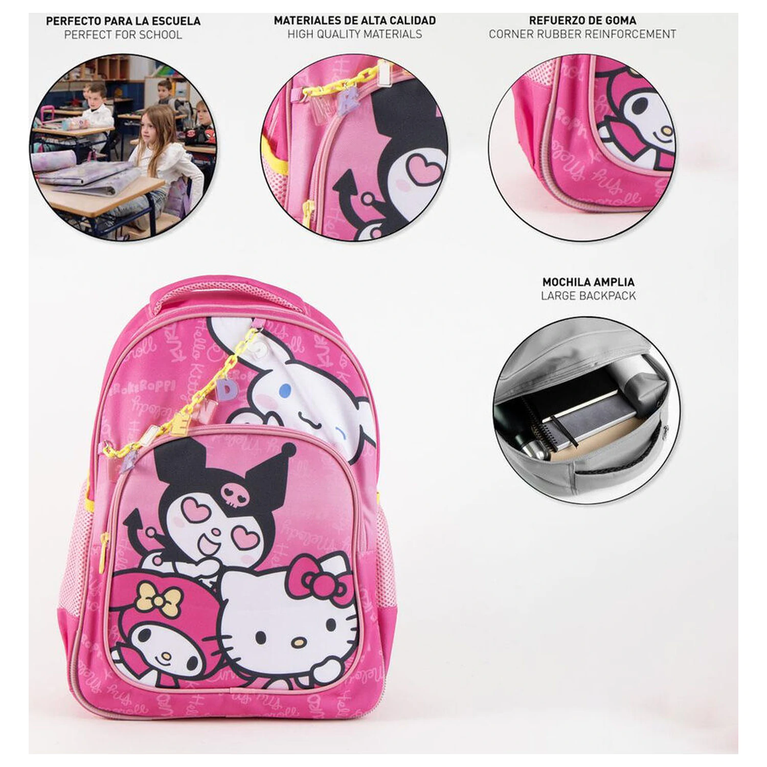 Hello Kitty and Friends anpassbarer Rucksack 42cm Produktfoto