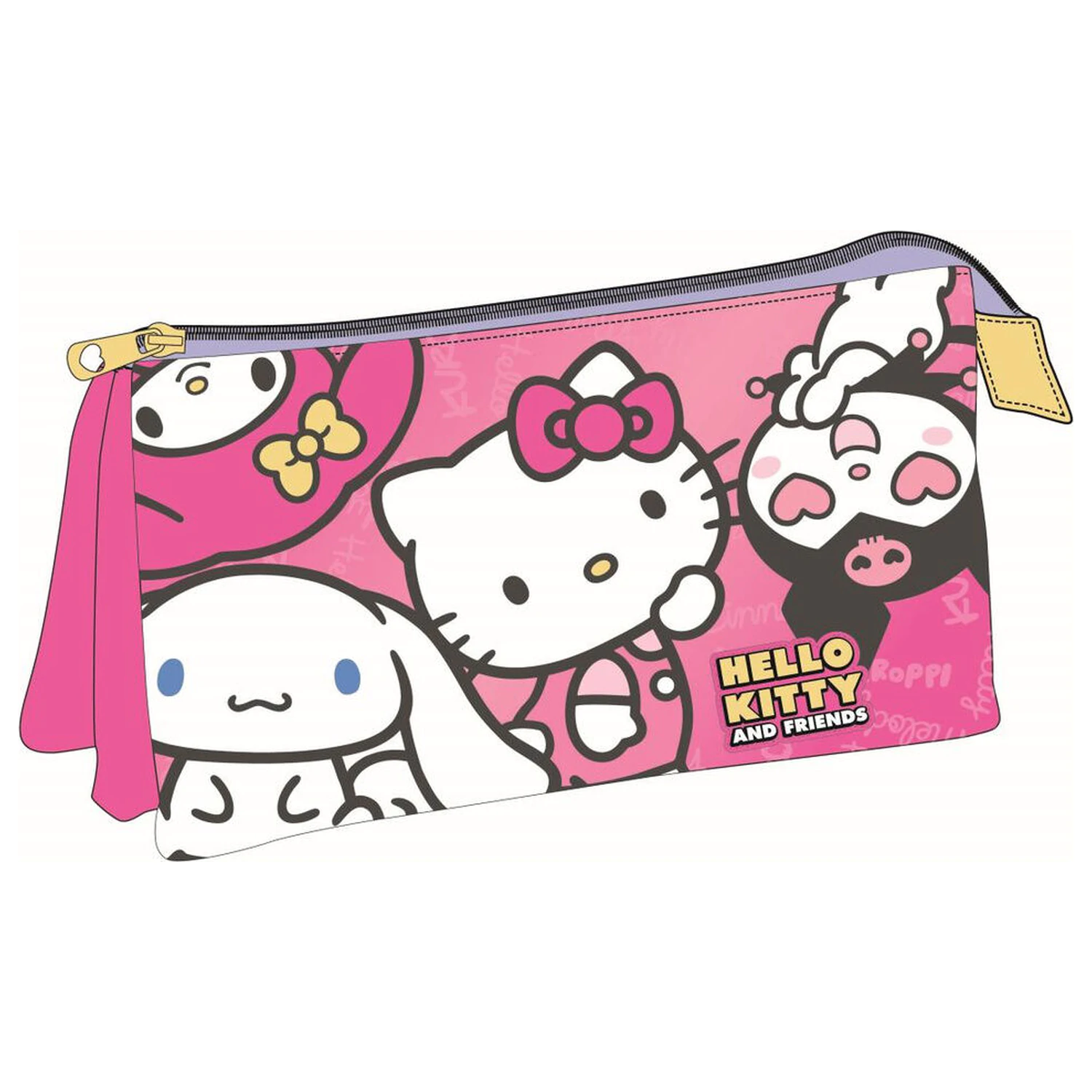 Hello Kitty and Friends dreifach Federmäppchen Produktfoto