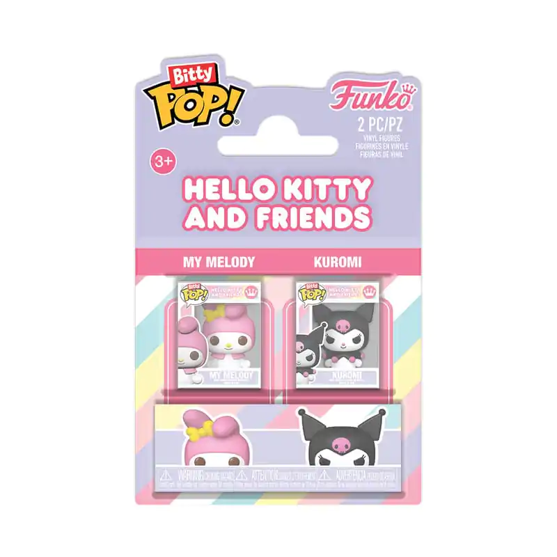 Hello Kitty Bitty Funko POP! Vinyl Figuren 2er-Pack My Melody&Kuromi Produktfoto