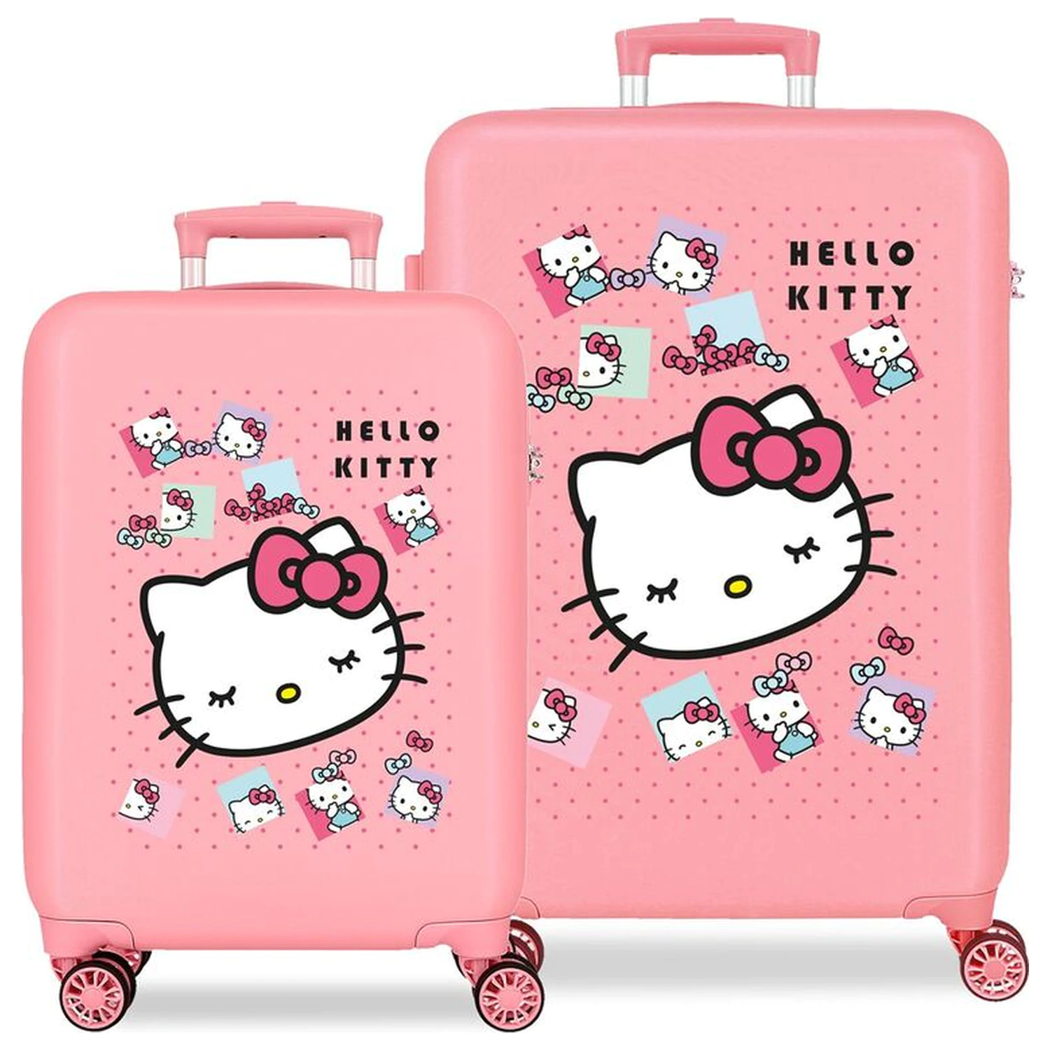 Hello Kitty Bows ABS 2-teiliges Trolley-Koffer-Set 55/65cm Produktfoto
