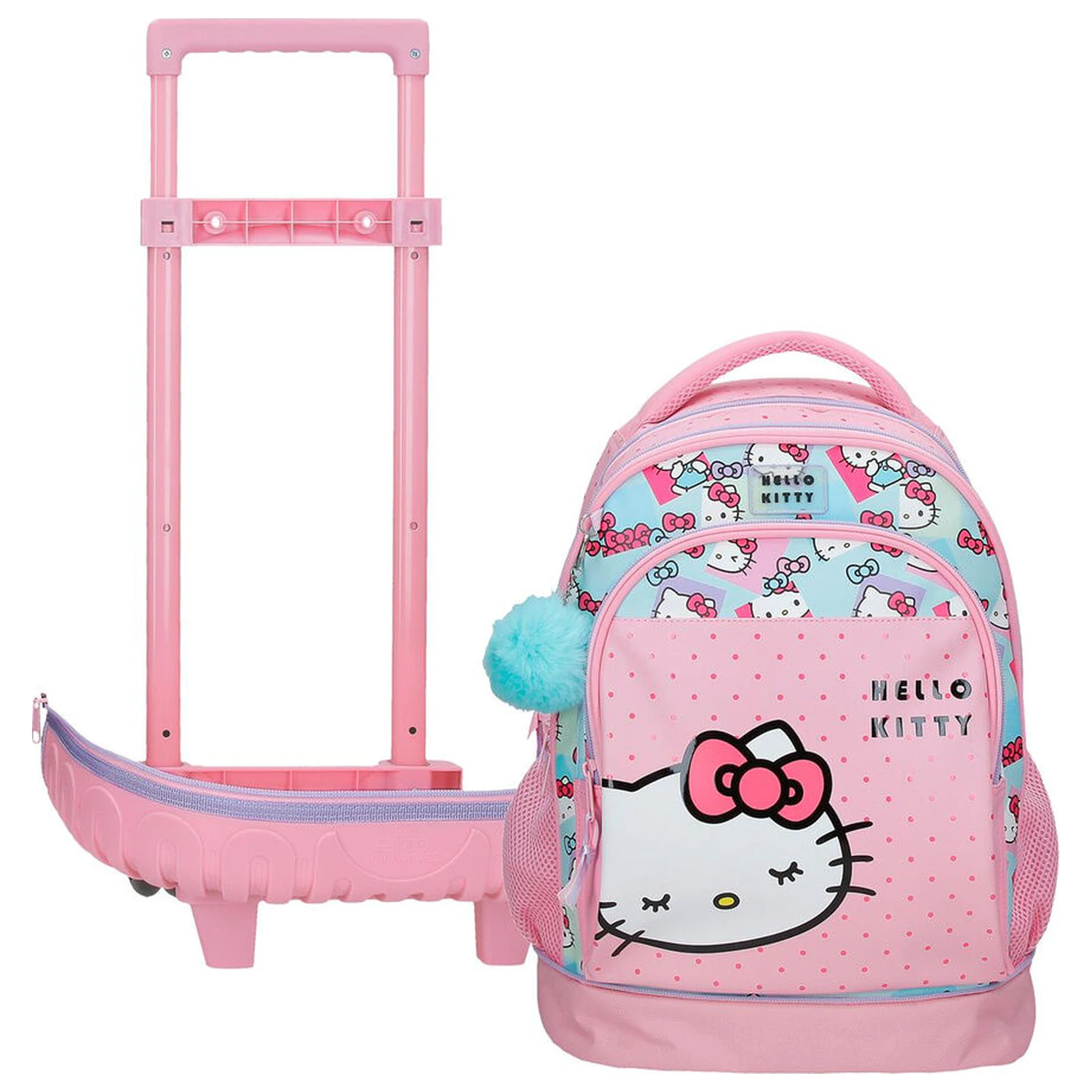 Hello Kitty Schleifen extrahierbarer kompakter Trolley 43cm Produktfoto