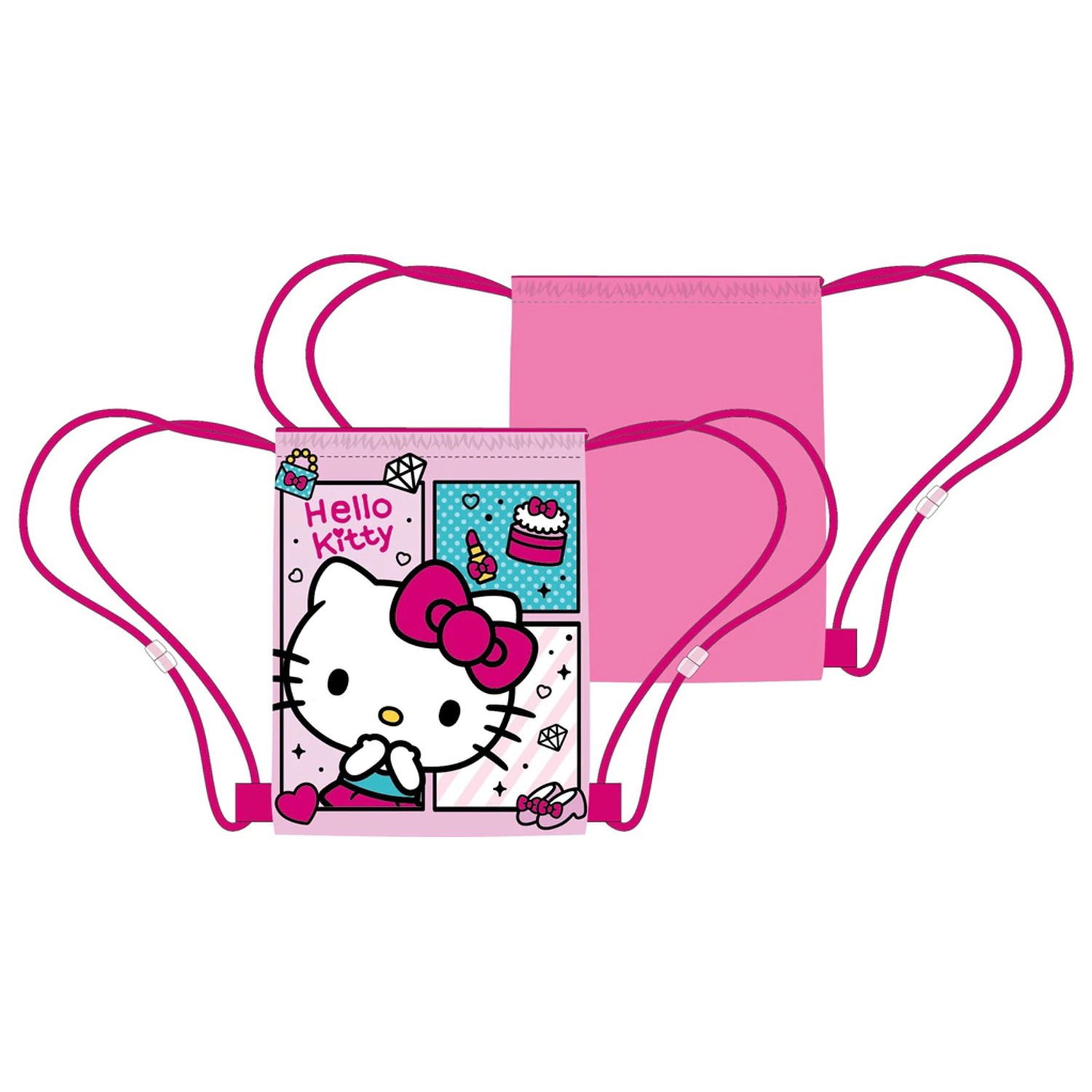 Hello Kitty Charming Sporttasche, Gym Bag 40 cm Produktfoto