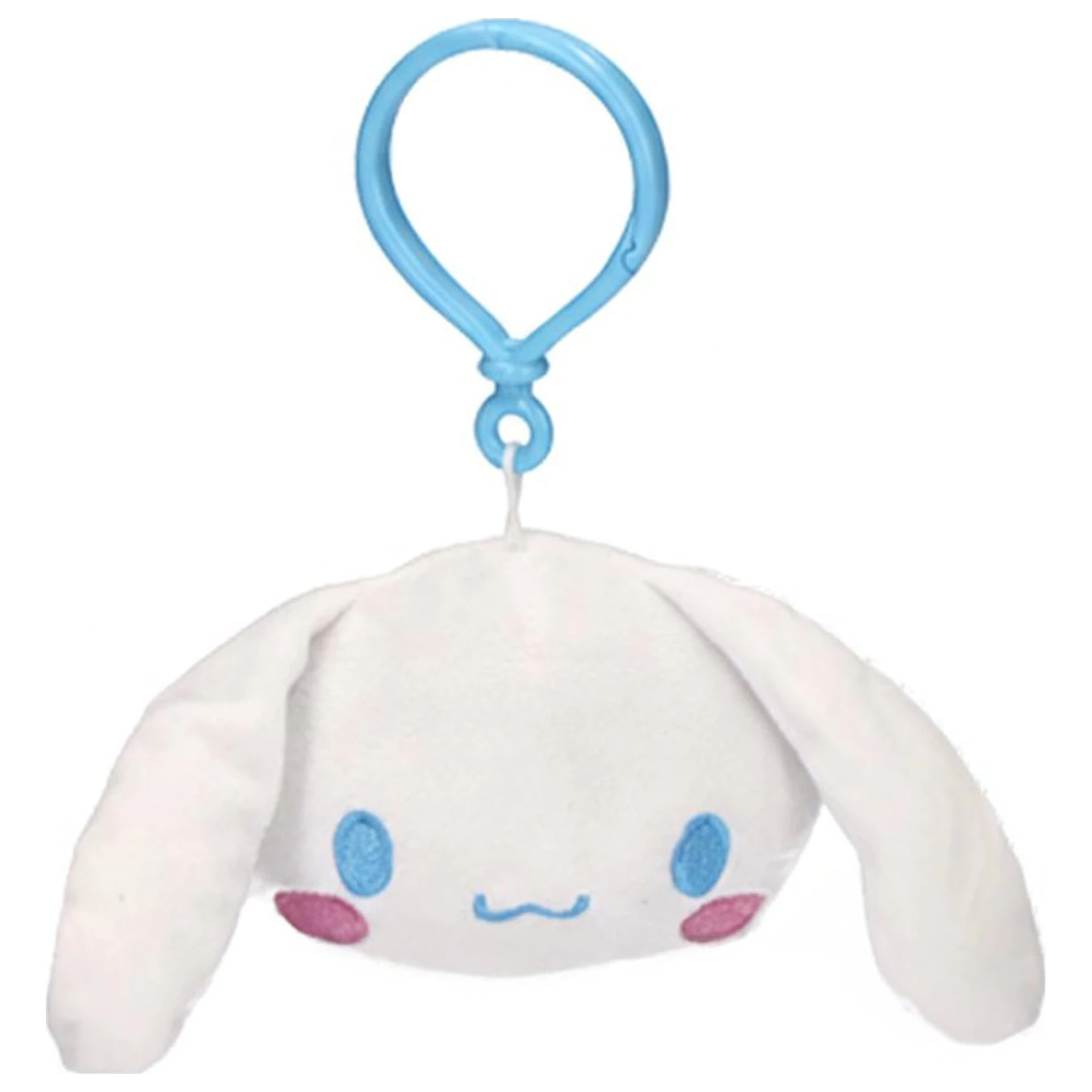 Hello Kitty Cinnamoroll Head 3D Plüschfigur mit Hänger, Taschenanhänger 21 cm Produktfoto