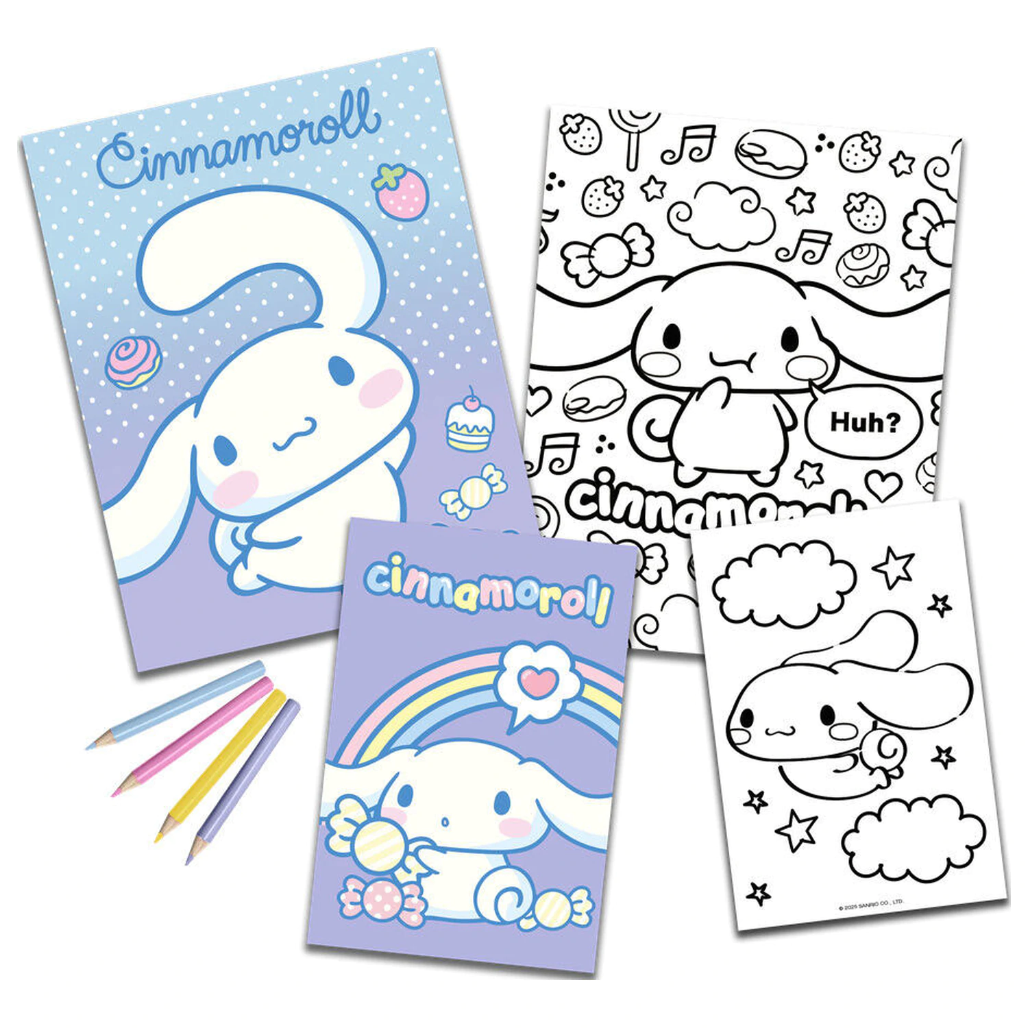 Hello Kitty Cinnamoroll Malset mit Stickern Produktfoto