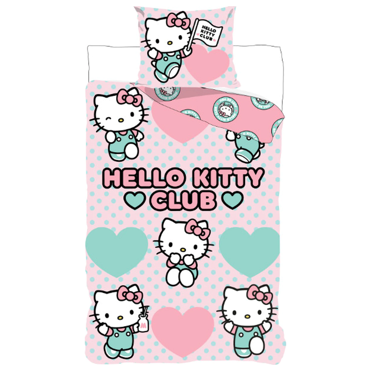 Hello Kitty Club Kinder, Kleinkind Bettbezug Produktfoto