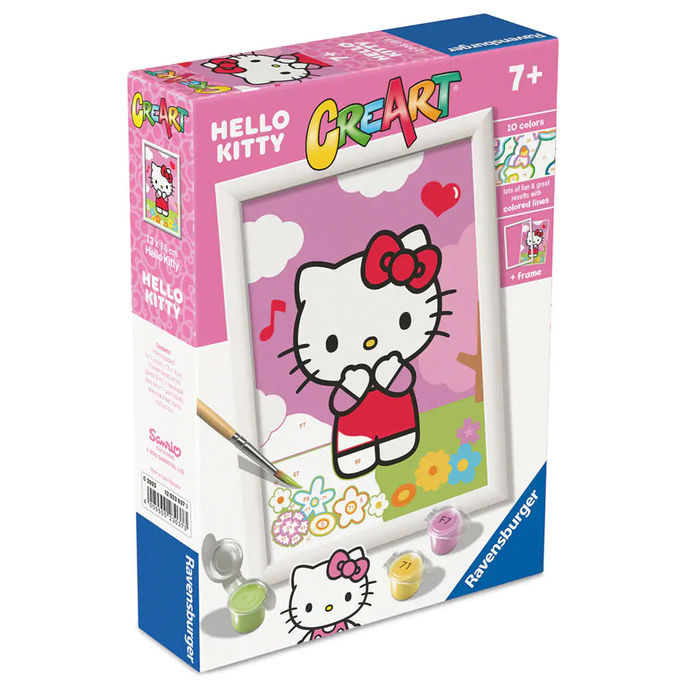 Hello Kitty CreArt Malen nach Zahlen Set Produktfoto
