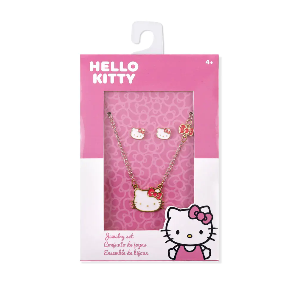 Hello Kitty Set Halskette und Ohrringe Produktfoto