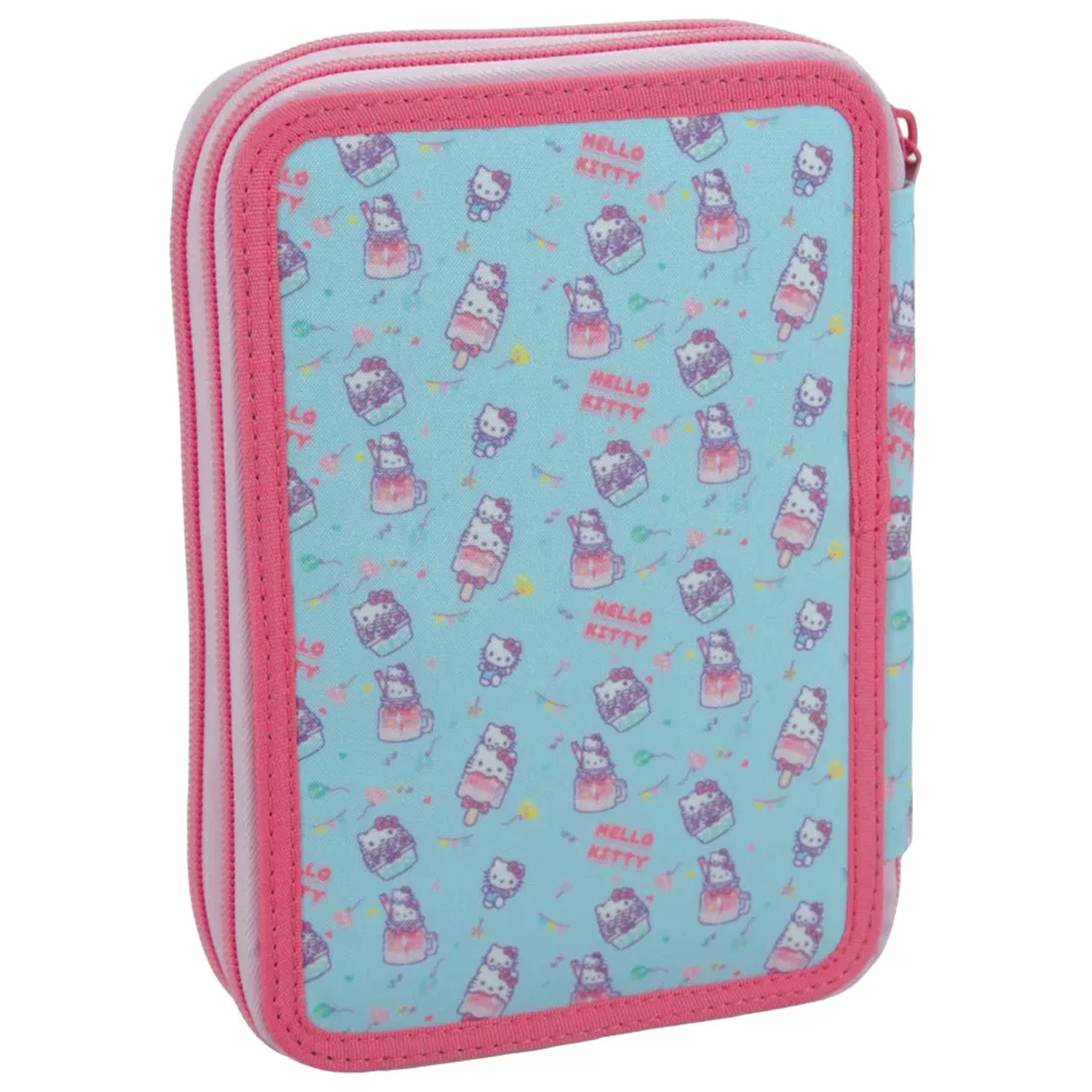 Hello Kitty Cupcake Gefülltes 2-stöckiges Federmäppchen Produktfoto