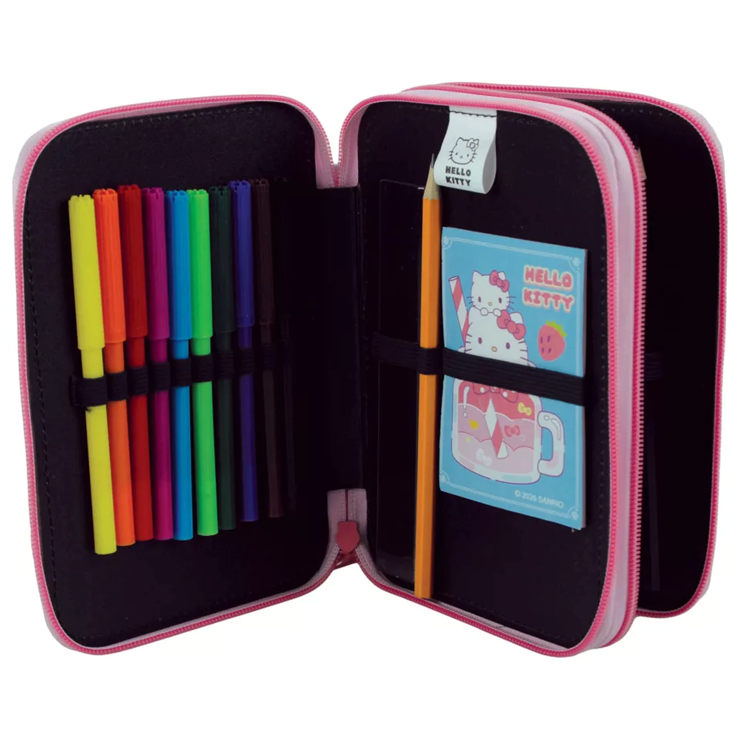 Hello Kitty Cupcake Gefülltes 2-stöckiges Federmäppchen Produktfoto