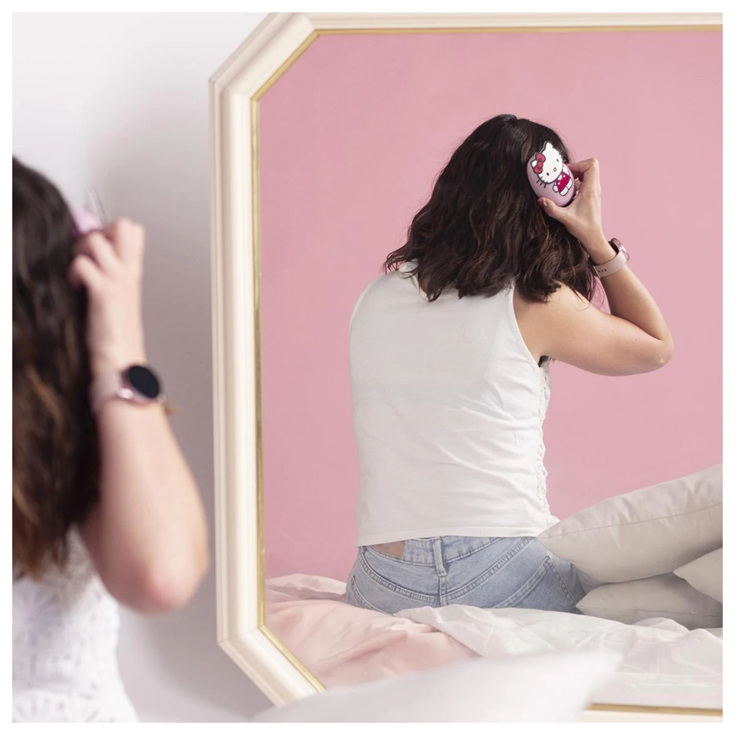 Hello Kitty Entwirrungsbürste 3D Haarbürste, Kamm 9 cm Produktfoto