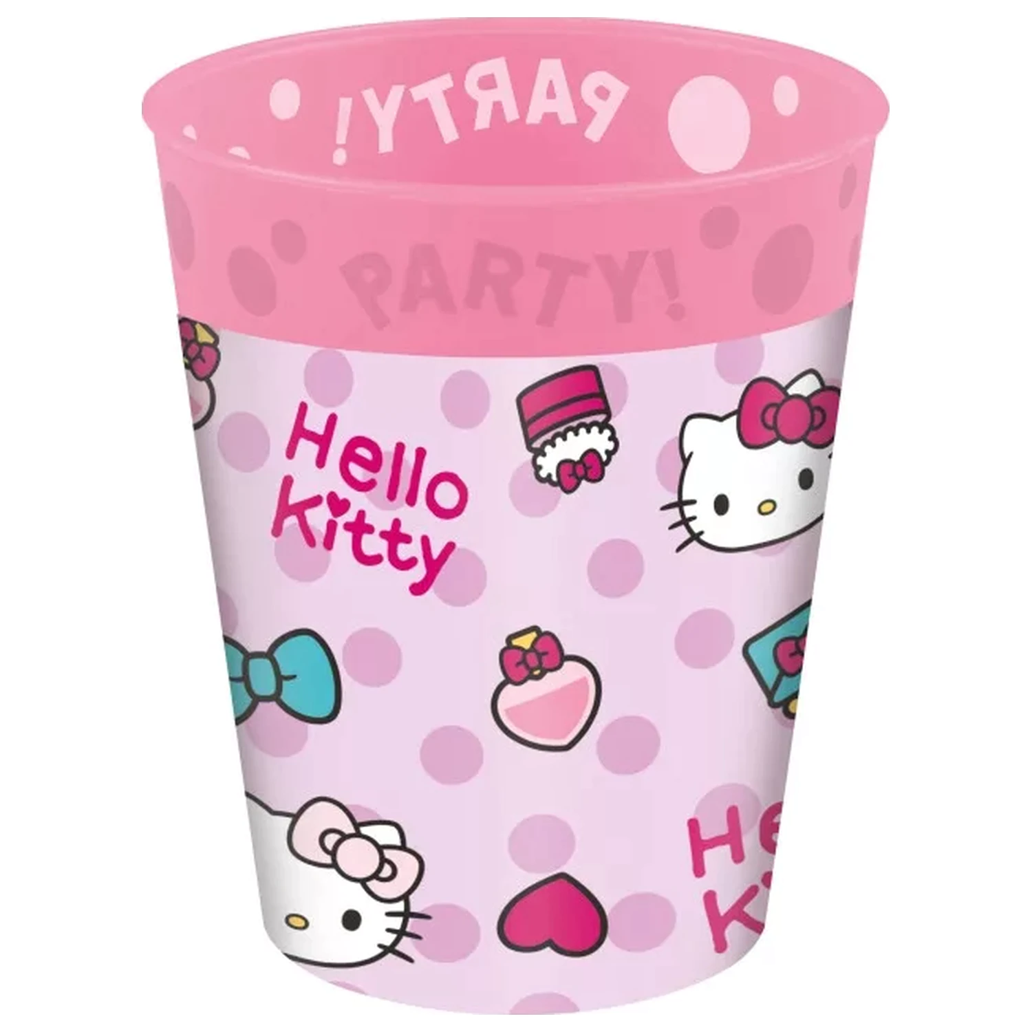 Hello Kitty Fashion mikro Premium Plastikbecher Set von 4, 250 ml Produktfoto