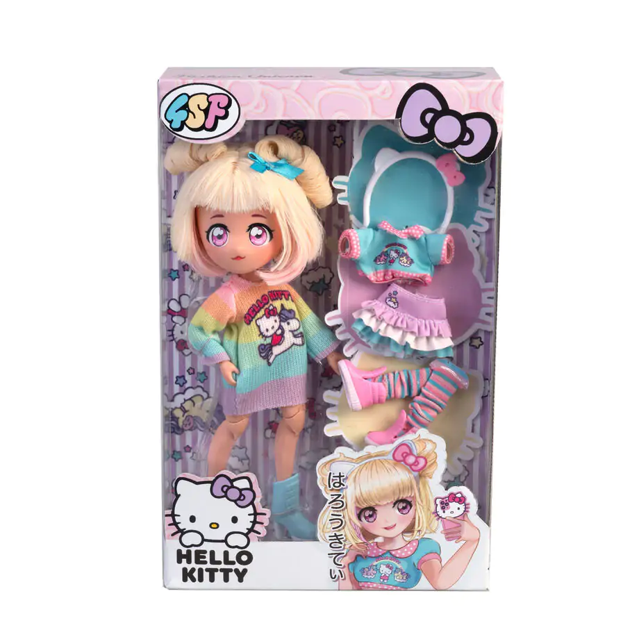 Hello Kitty Fashion Unicorns Manga Puppe Produktfoto