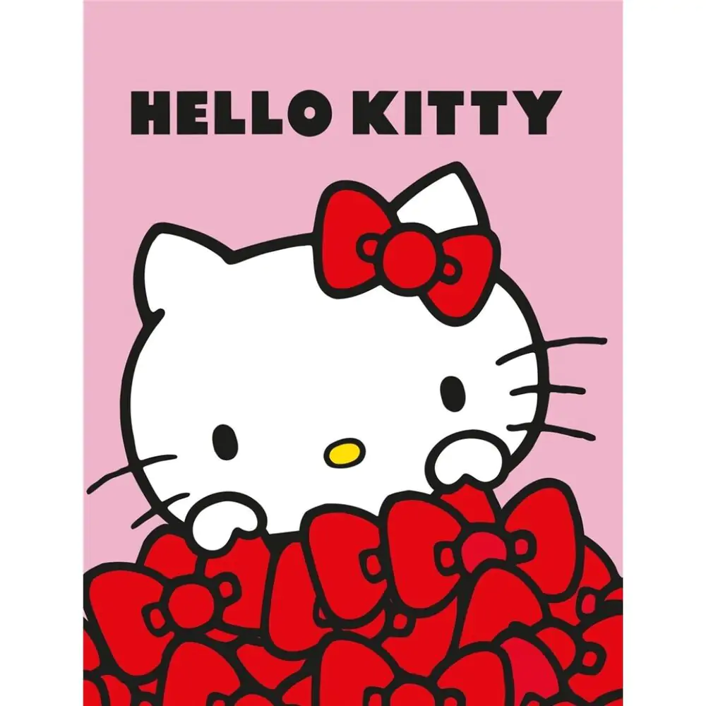 Hello Kitty Flanell Decke 130x160cm Produktfoto