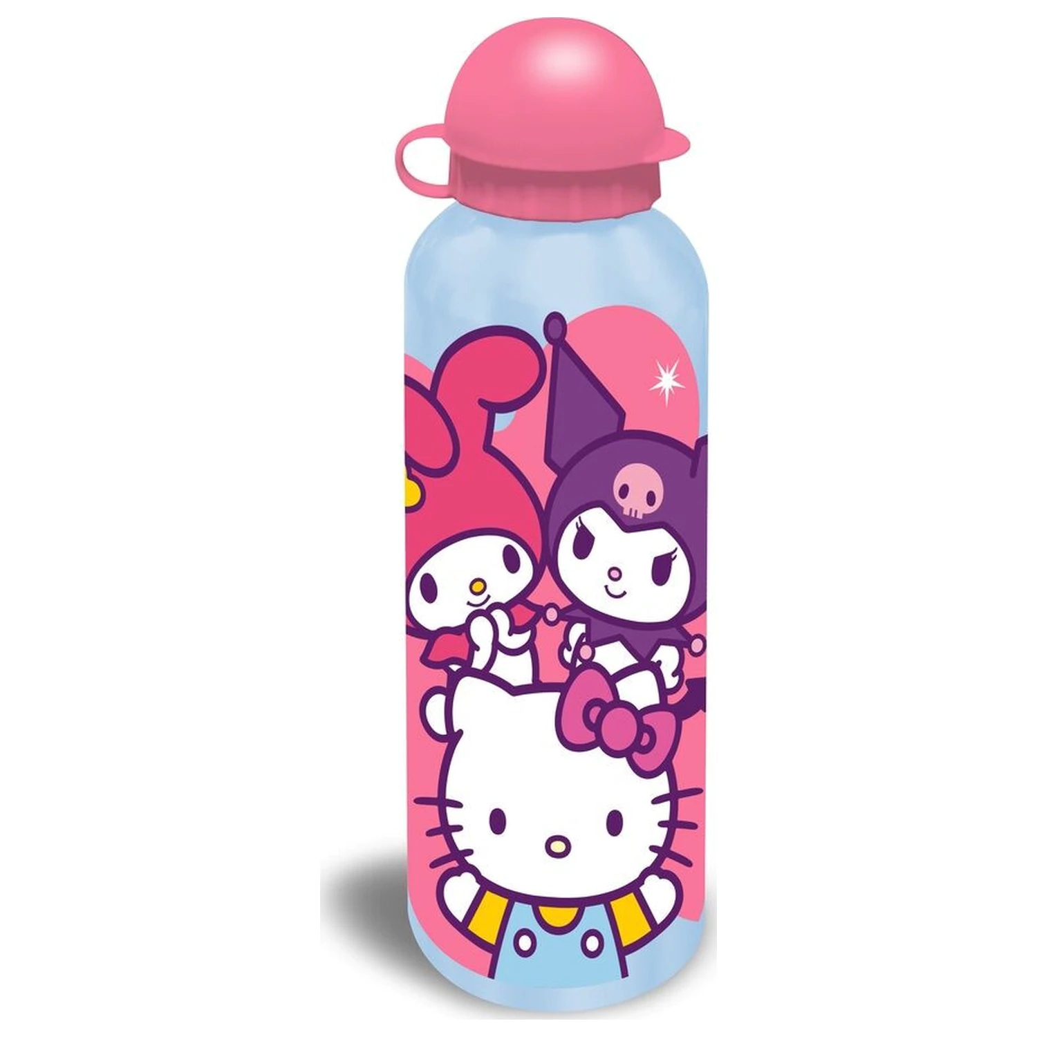 Hello Kitty Friends Aluminium-Wasserflasche mit Trinkverschluss 500 ml Produktfoto