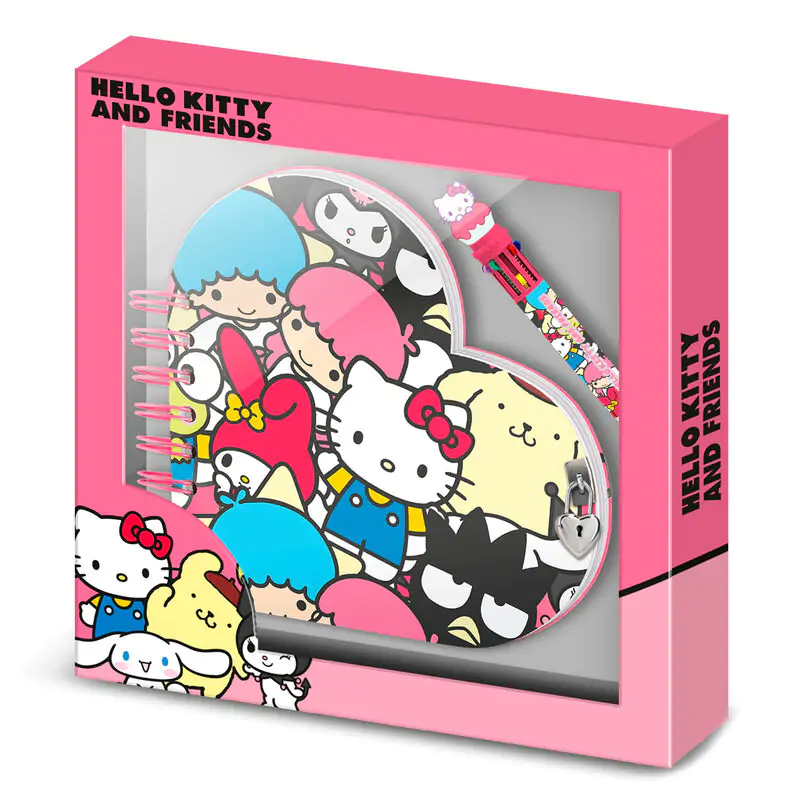 Hello Kitty Friends Notizbuch- und Stiftpaket termékfotó