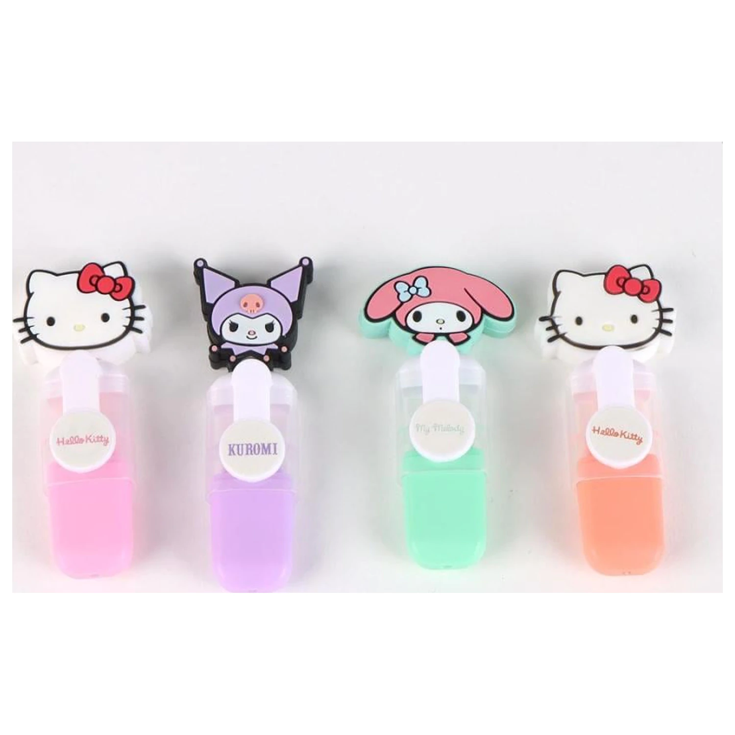 Hello Kitty & Friends 4er-Pack Mini Textmarker Head Produktfoto