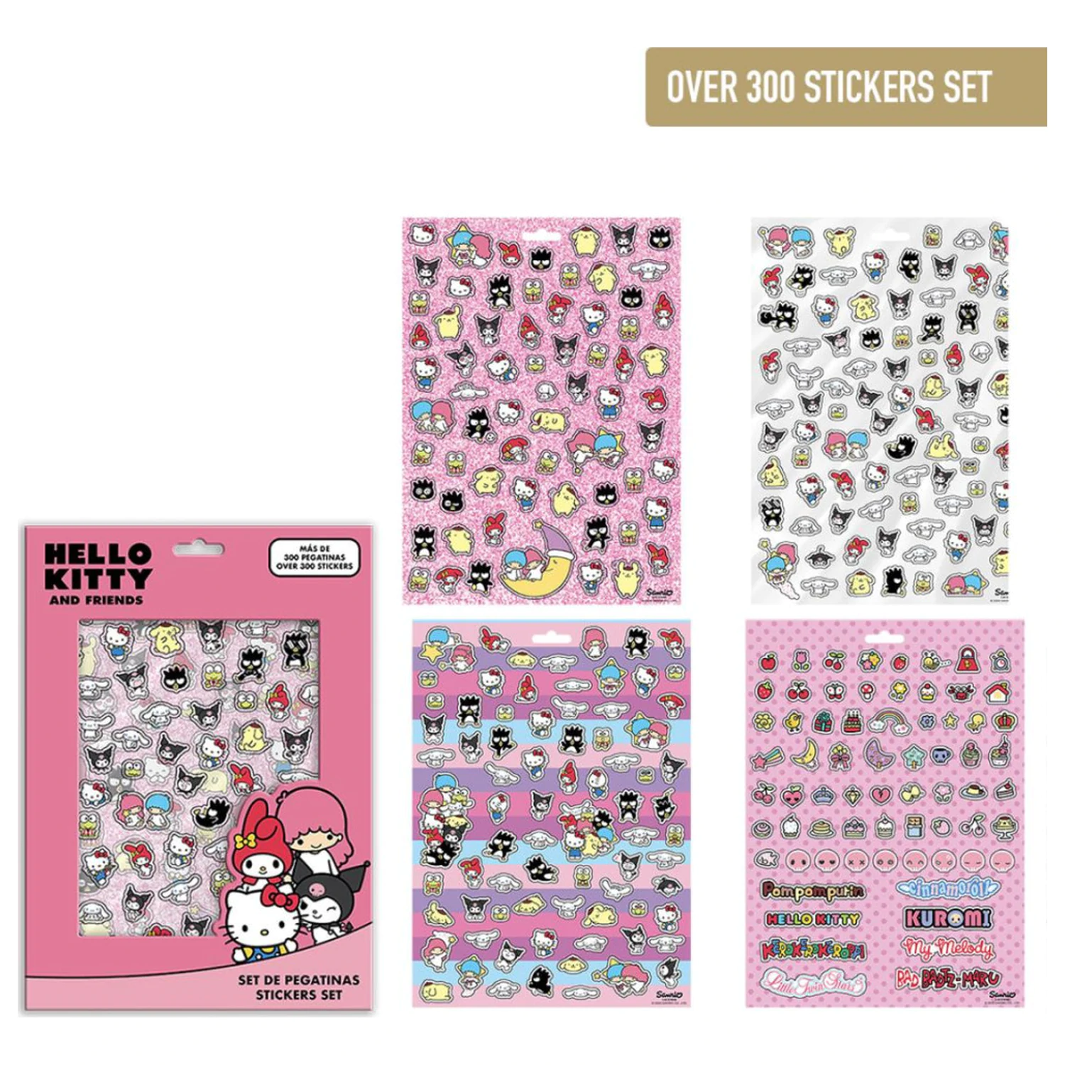 Hello Kitty Friends Sticker Set 300 Stück Produktfoto