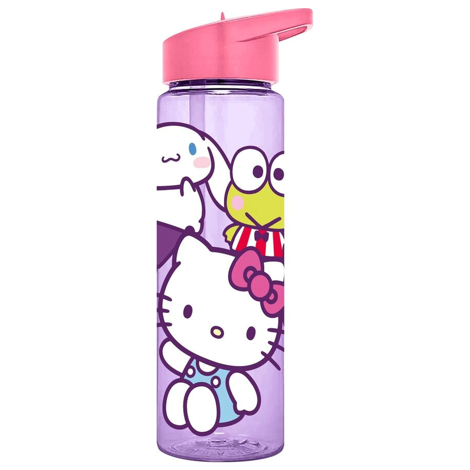 Hello Kitty and Friends Trinkflasche aus Kunststoff mit Strohhalm 600 ml Produktfoto