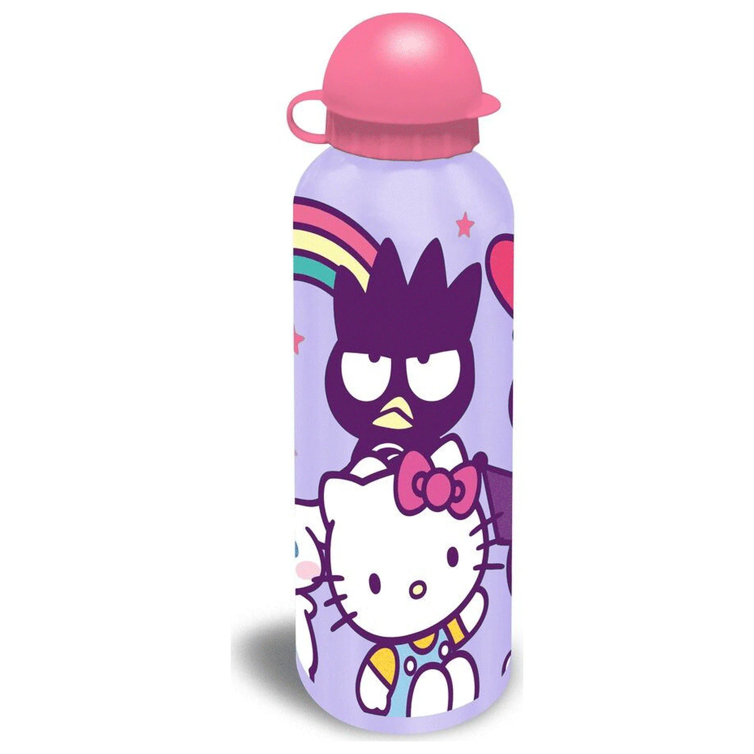 Hello Kitty and Friends Rainbow Aluminium Wasserflasche mit Trinkdeckel 500 ml Produktfoto