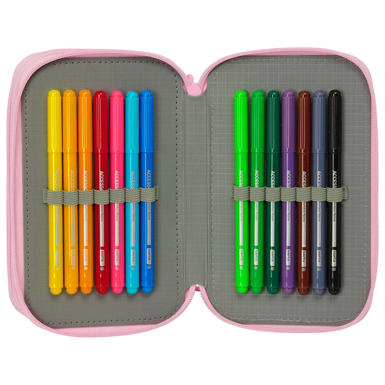 Hello Kitty & Friends dreifaches Federmäppchen 37-teilig Produktfoto