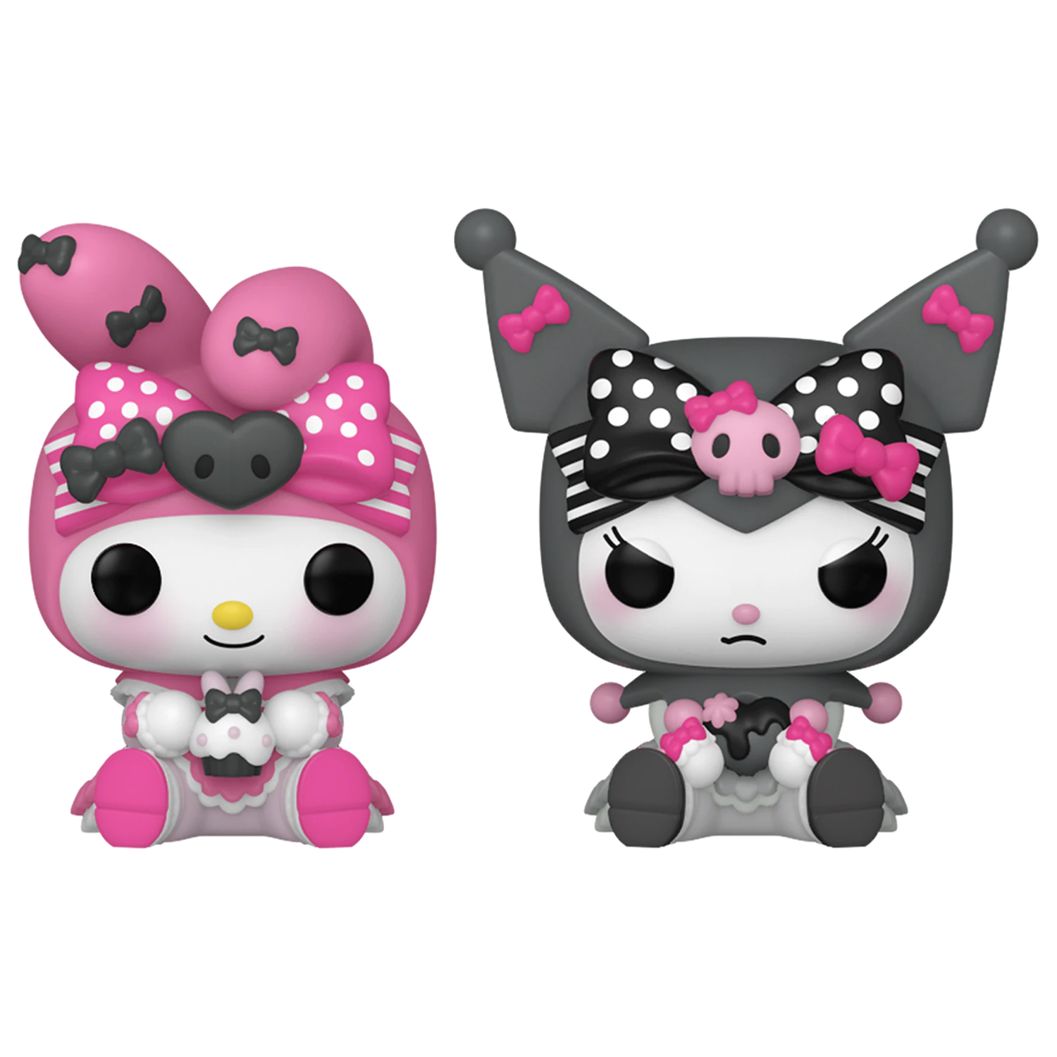 Hello Kitty Funko Pocket POP! Vinyl Figuren 2er-Pack My Melody & Kuromi 4 cm Produktfoto