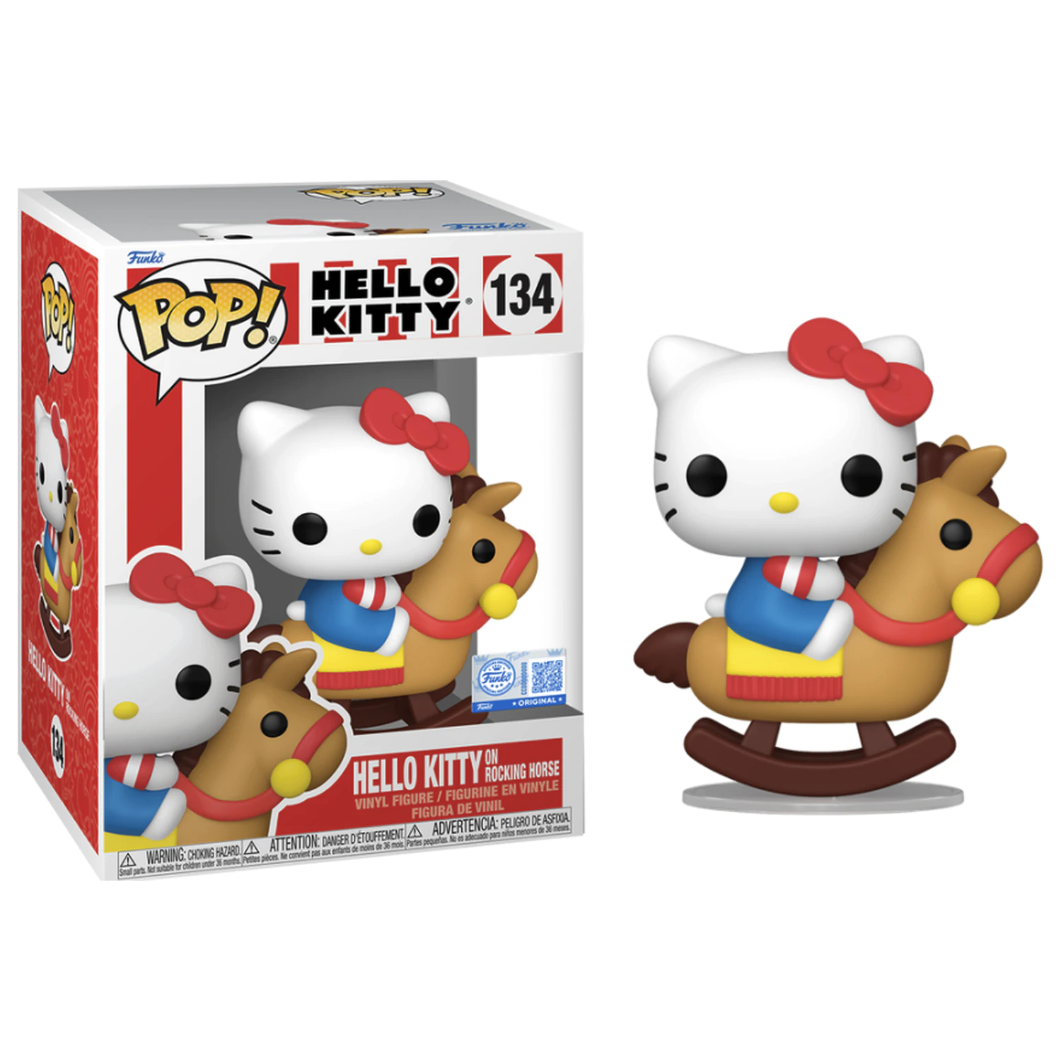 Hello Kitty Funko POP! Premium Hello Kitty auf Schaukelpferd Produktfoto