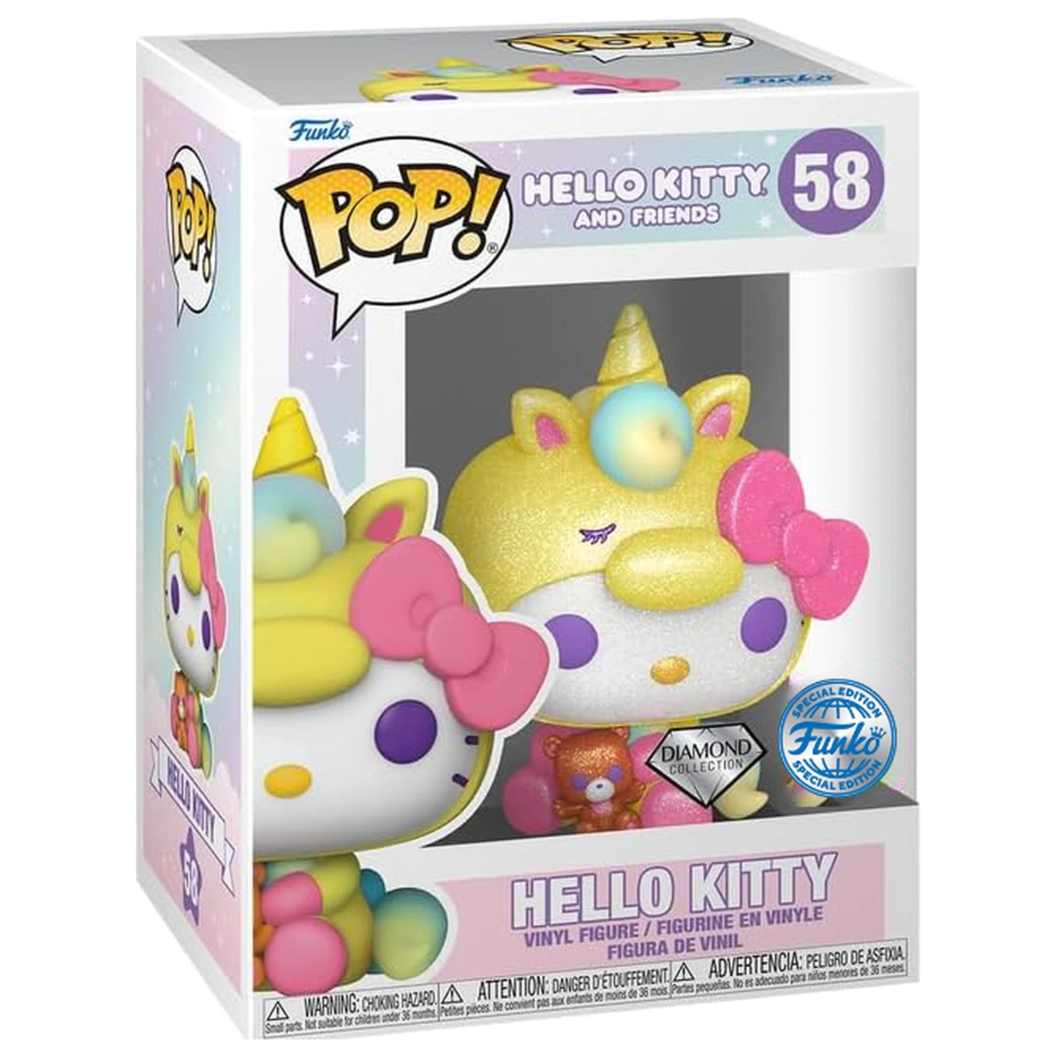 Hello Kitty Funko Pop Sanrio Nr. 58 Hello Kitty (Diamond) Produktfoto