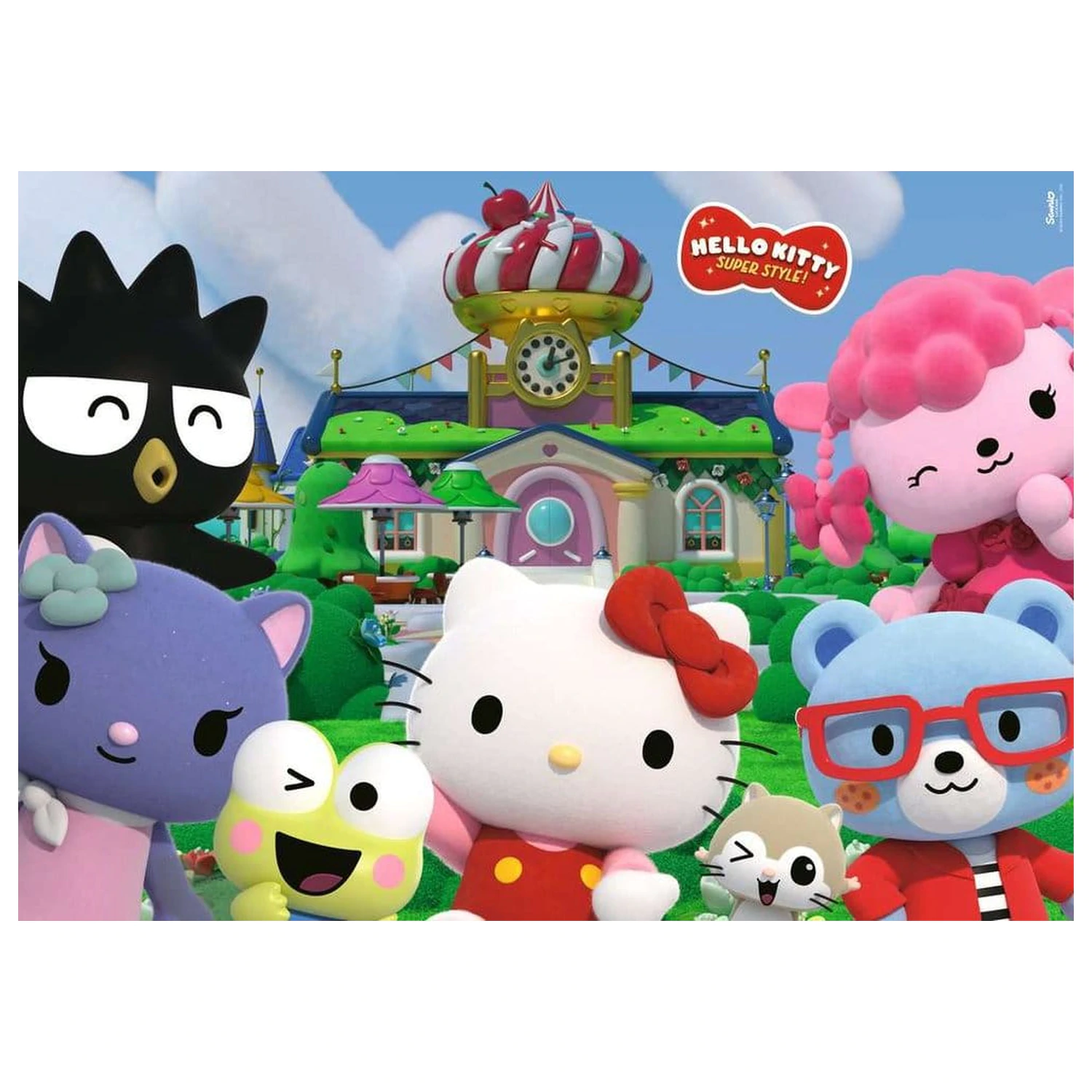 Hello Kitty Riesiges Boden-Jigsaw Puzzle Fun in Cherry Town (24 Teile) Produktfoto
