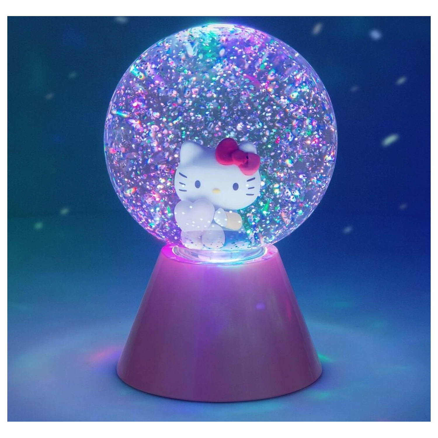 Hello Kitty Glitzer LED Lampe Produktfoto