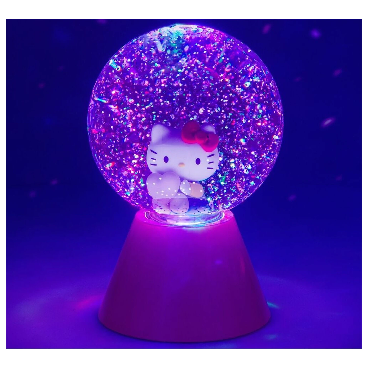 Hello Kitty Glitzer LED Lampe Produktfoto