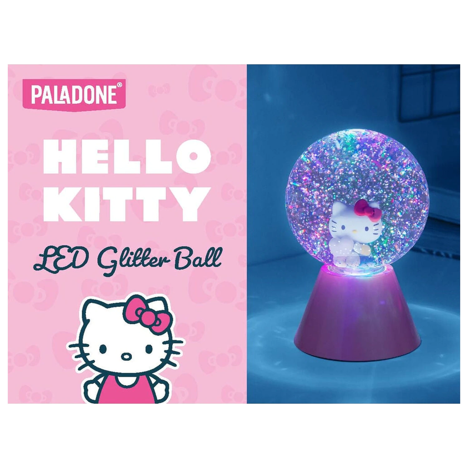Hello Kitty Glitzer LED Lampe Produktfoto
