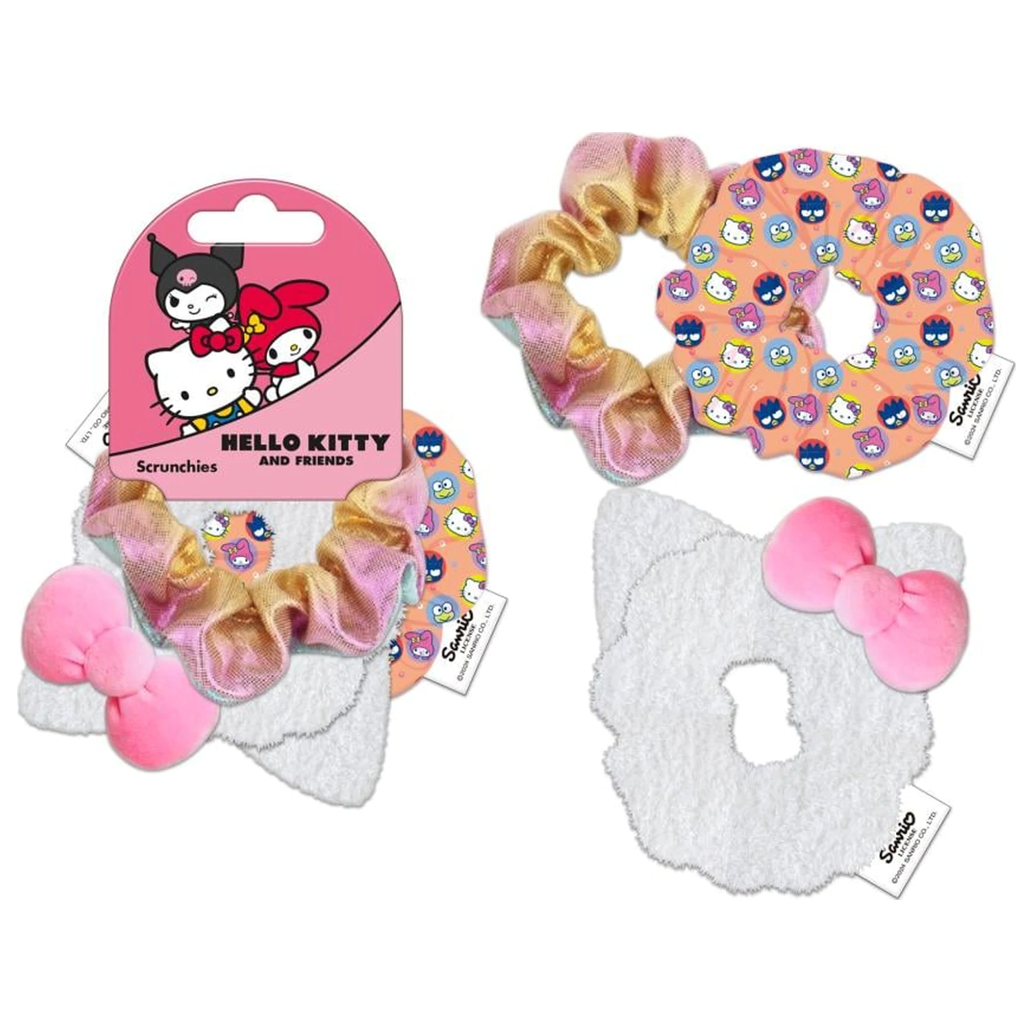 Hello Kitty Haar Accessoires "Scrunchies" 3 Stk. Produktfoto