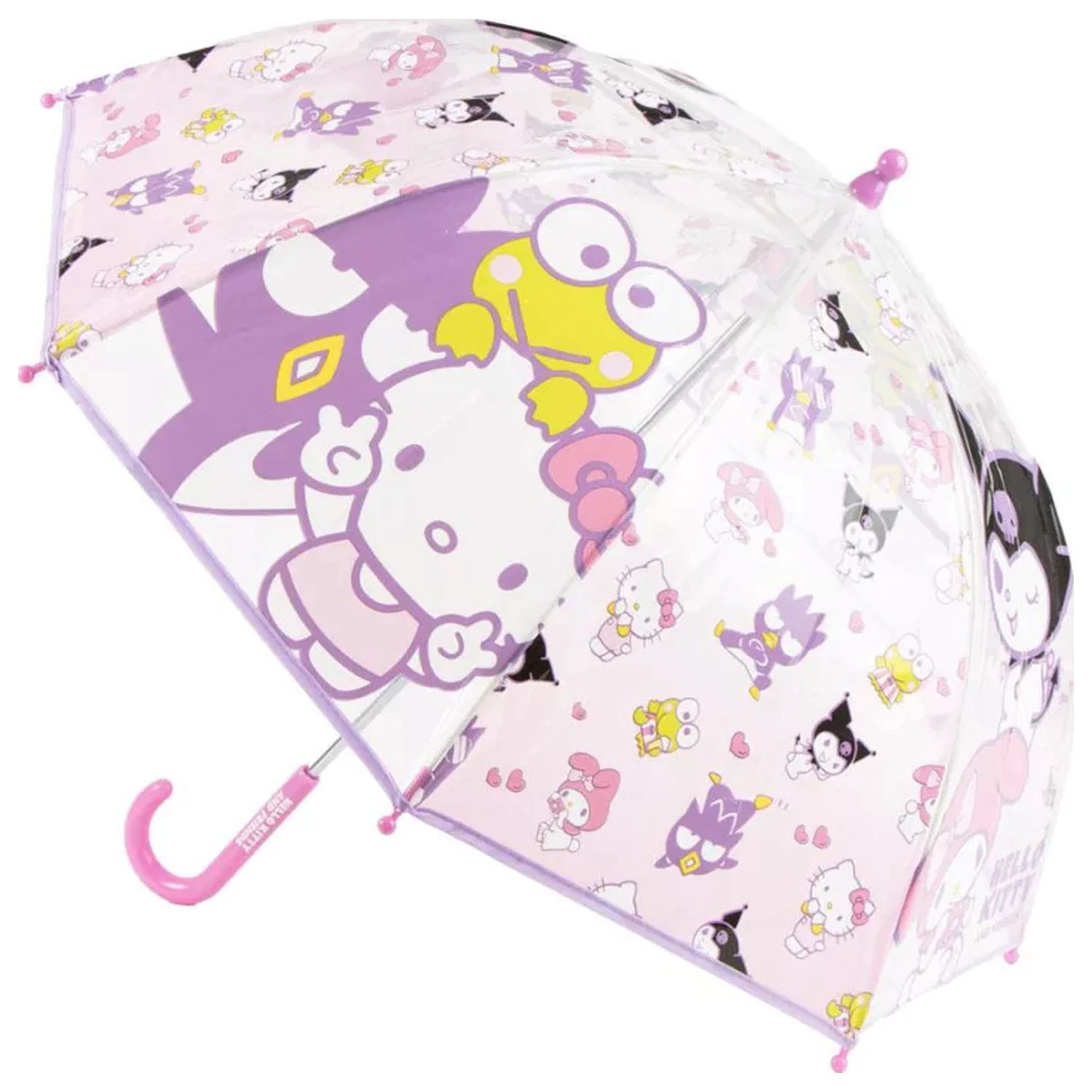 Hello Kitty Happy Friends Kinder Transparenter Regenschirm Produktfoto