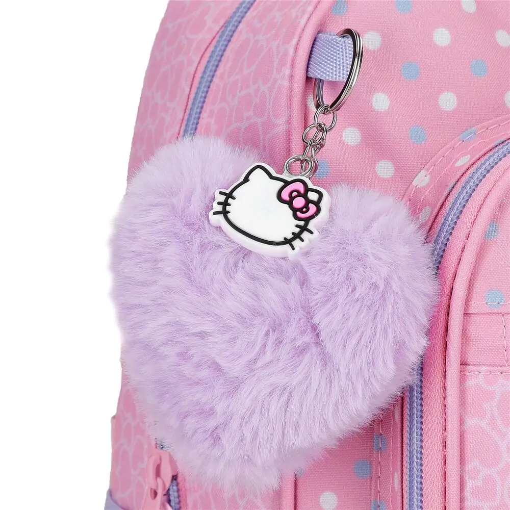 Hello Kitty Hearts & Dots anpassbarer Rucksack 25cm Produktfoto