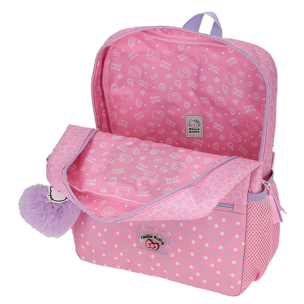 Hello Kitty Hearts & Dots anpassbarer Rucksack 33cm Produktfoto