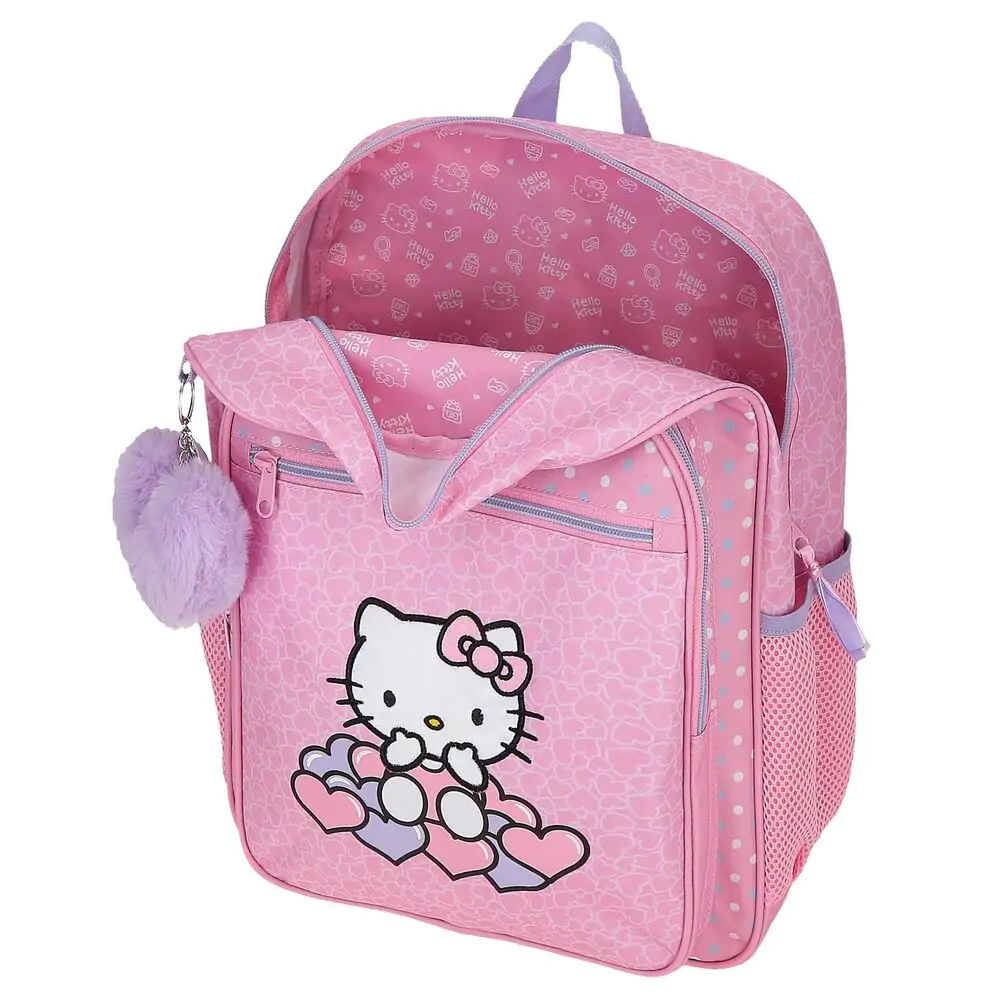 Hello Kitty Hearts & Dots anpassbarer Rucksack 38cm Produktfoto