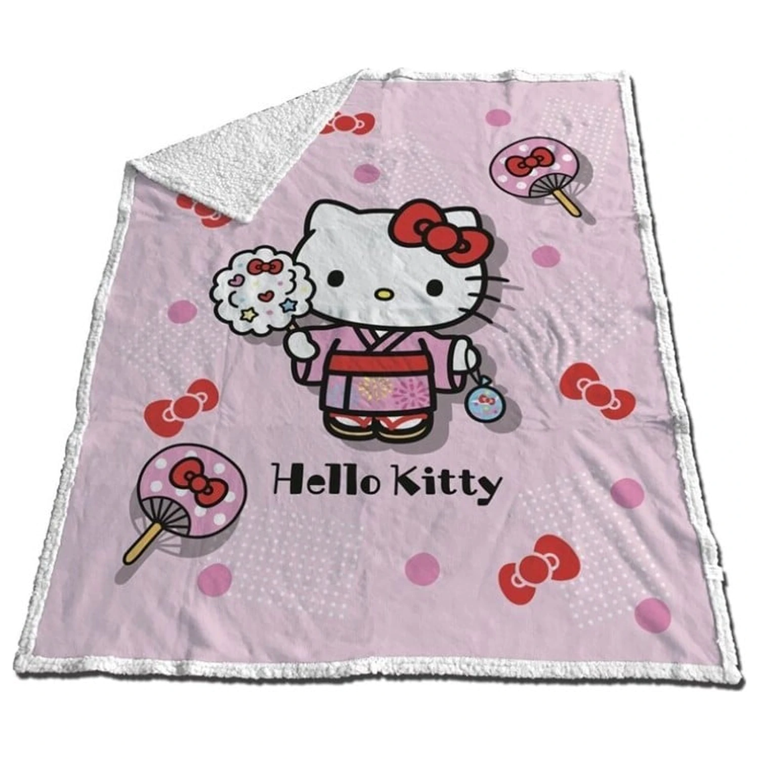 Hello Kitty Hello Kitty "Kimono" Sherpa-Decke 130x170cm Produktfoto