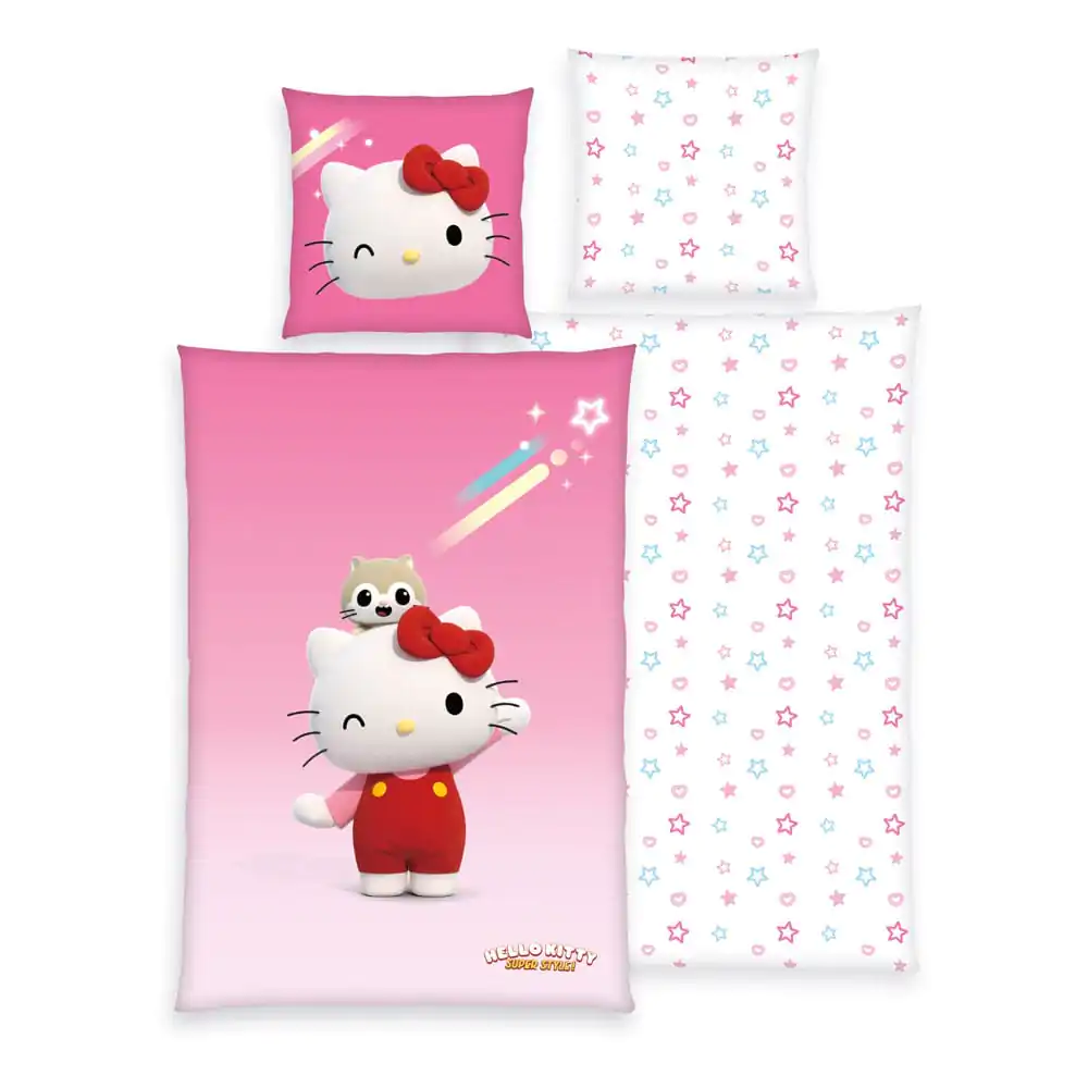 Hello Kitty Bettwäsche Hello Kitty-Super Style 135 x 200 cm / 80 x 80 cm termékfotó
