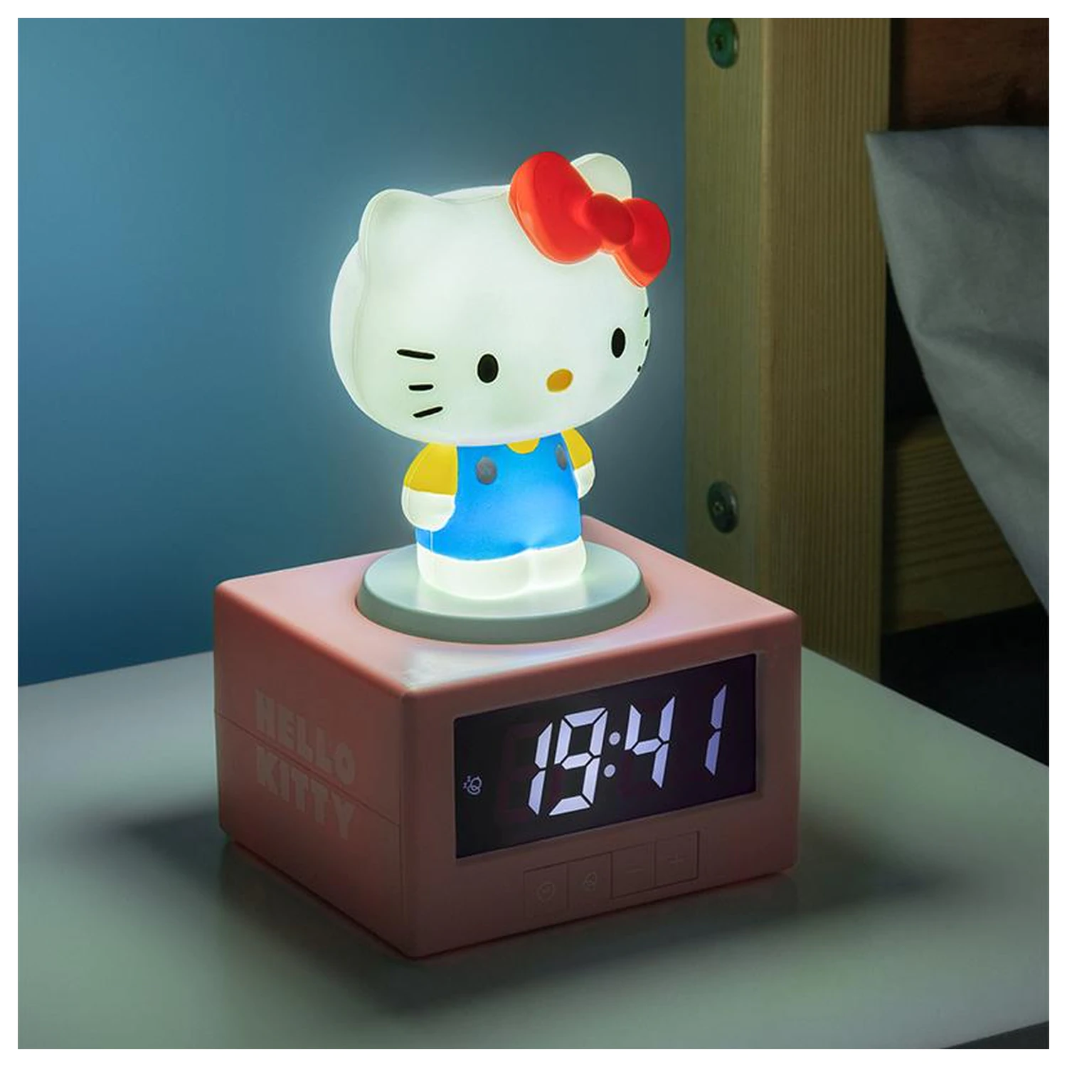 Hello Kitty Icon Lampe Wecker 12 cm Produktfoto