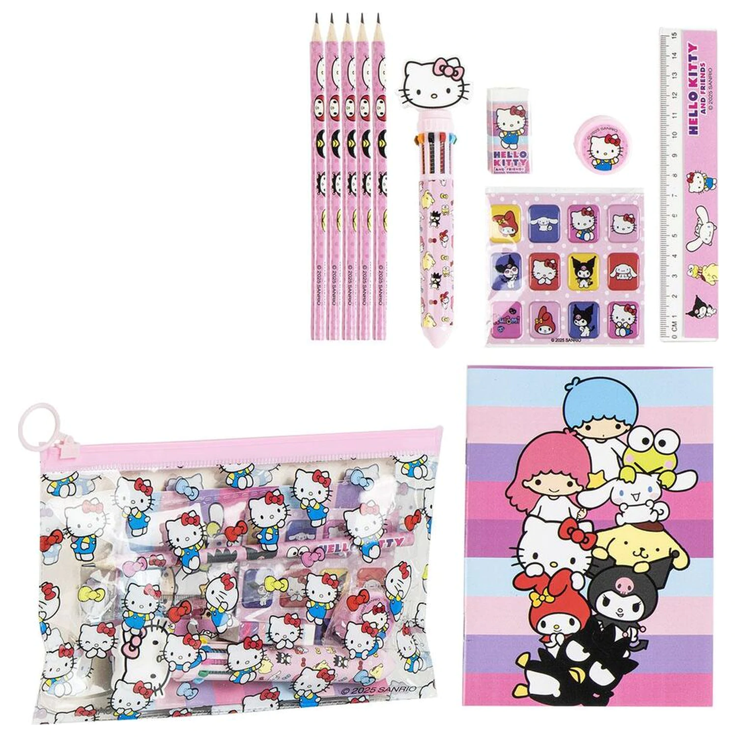 Hello Kitty Schreibwarenset Produktfoto