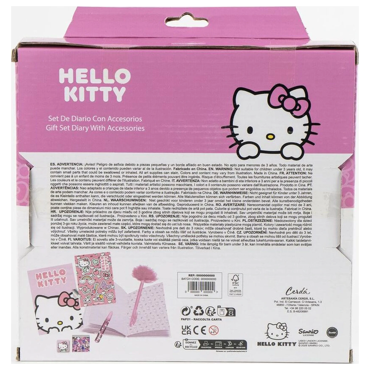 Hello Kitty Tagebuch Set Produktfoto