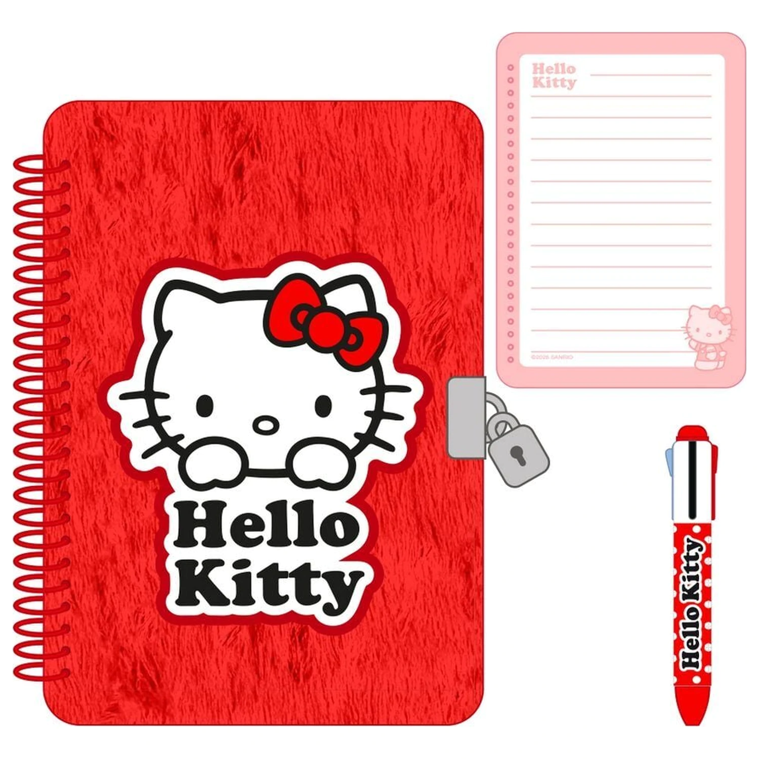 Hello Kitty Tagebuch + 4-Farben-Stift Produktfoto