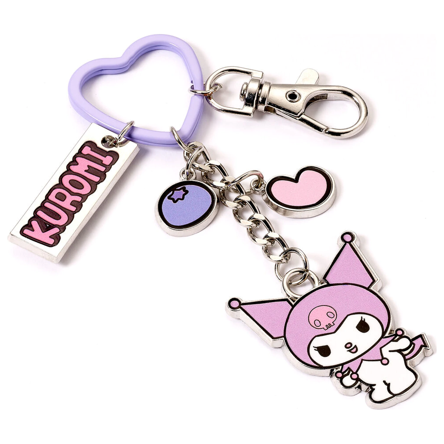 Hello Kitty Schlüsselanhänger mit Kuromi Anhängern 15 cm Produktfoto