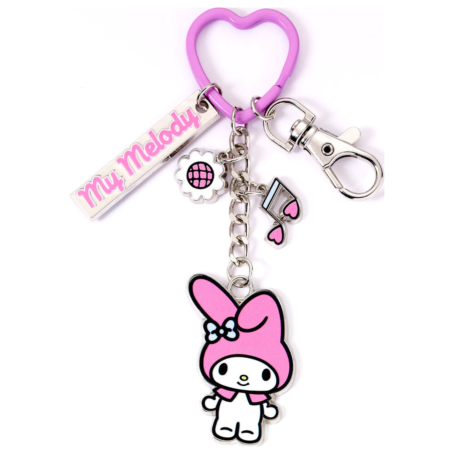 Hello Kitty Schlüsselanhänger mit My Melody Charms Produktfoto