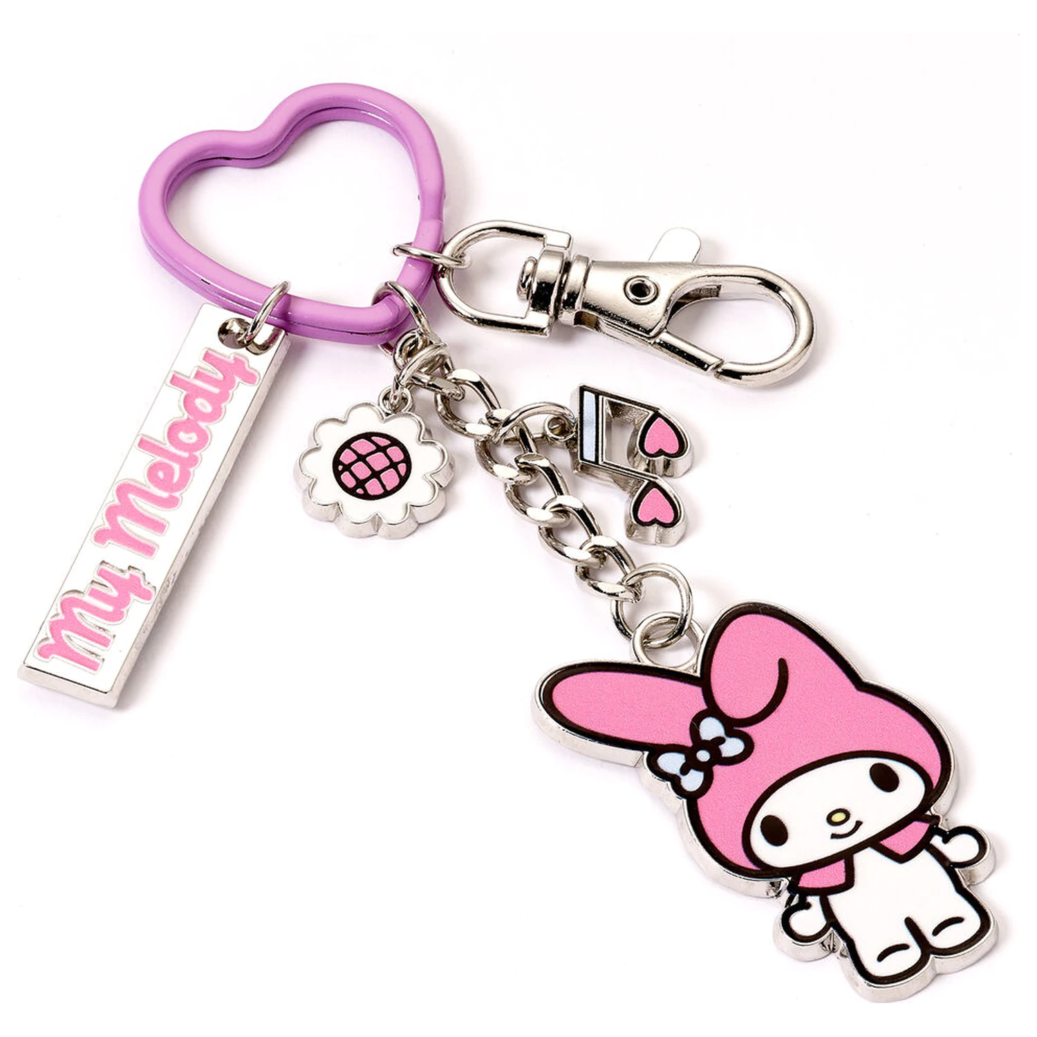 Hello Kitty Schlüsselanhänger mit My Melody Charms Produktfoto
