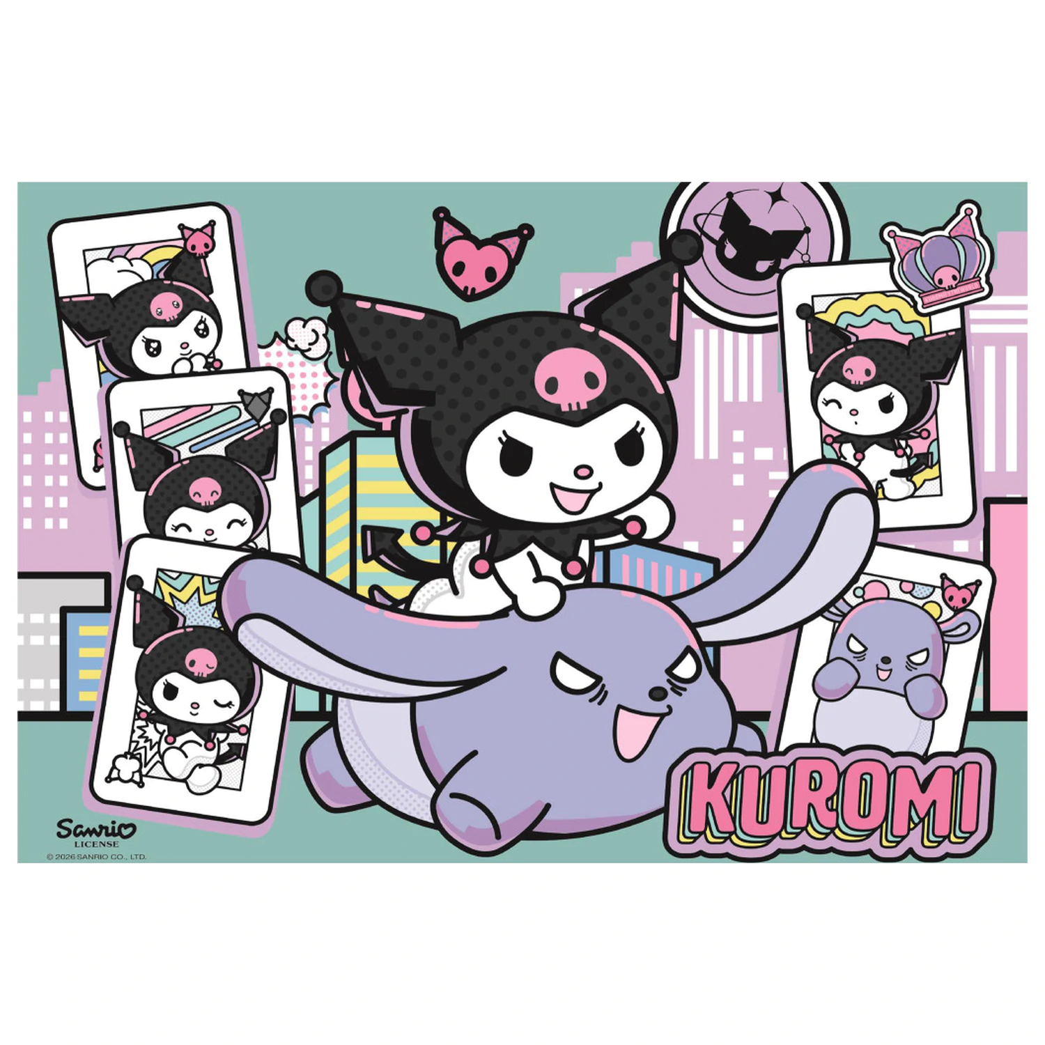 Hello Kitty Kuromi 104-teiliges Puzzle Produktfoto