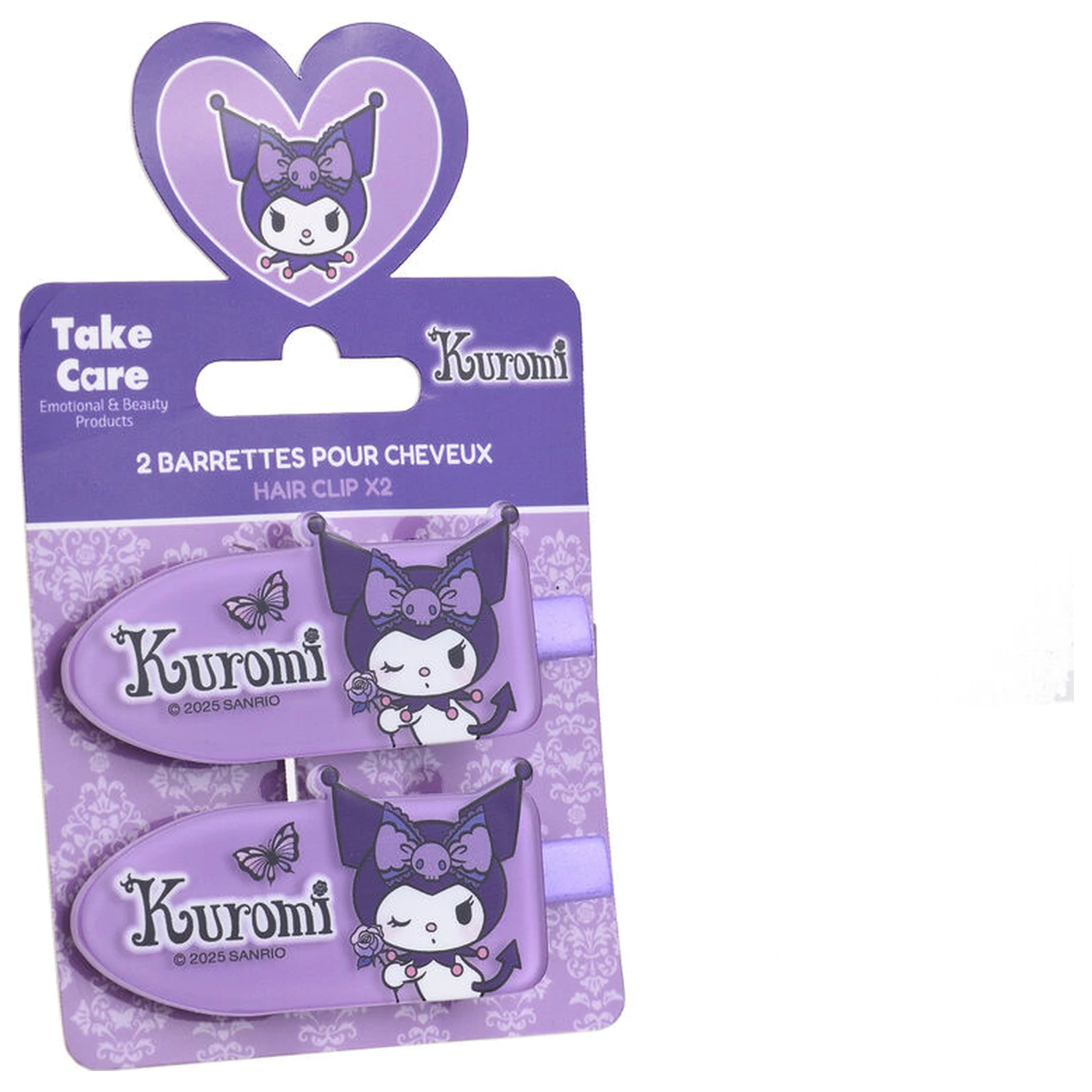 Hello Kitty Kuromi Packung mit 2 Haarspangen Produktfoto
